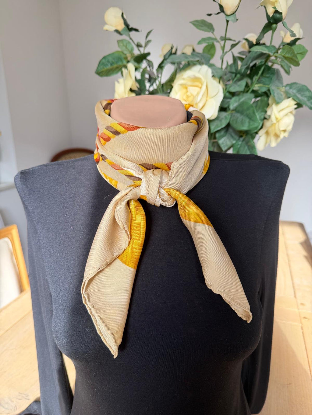 CELINE foulard carré schal scarf seide soie silk