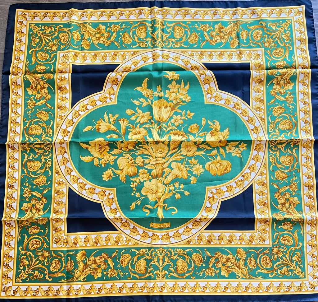 R DI RATTI foulard scarf schal sjaal seide soie silk