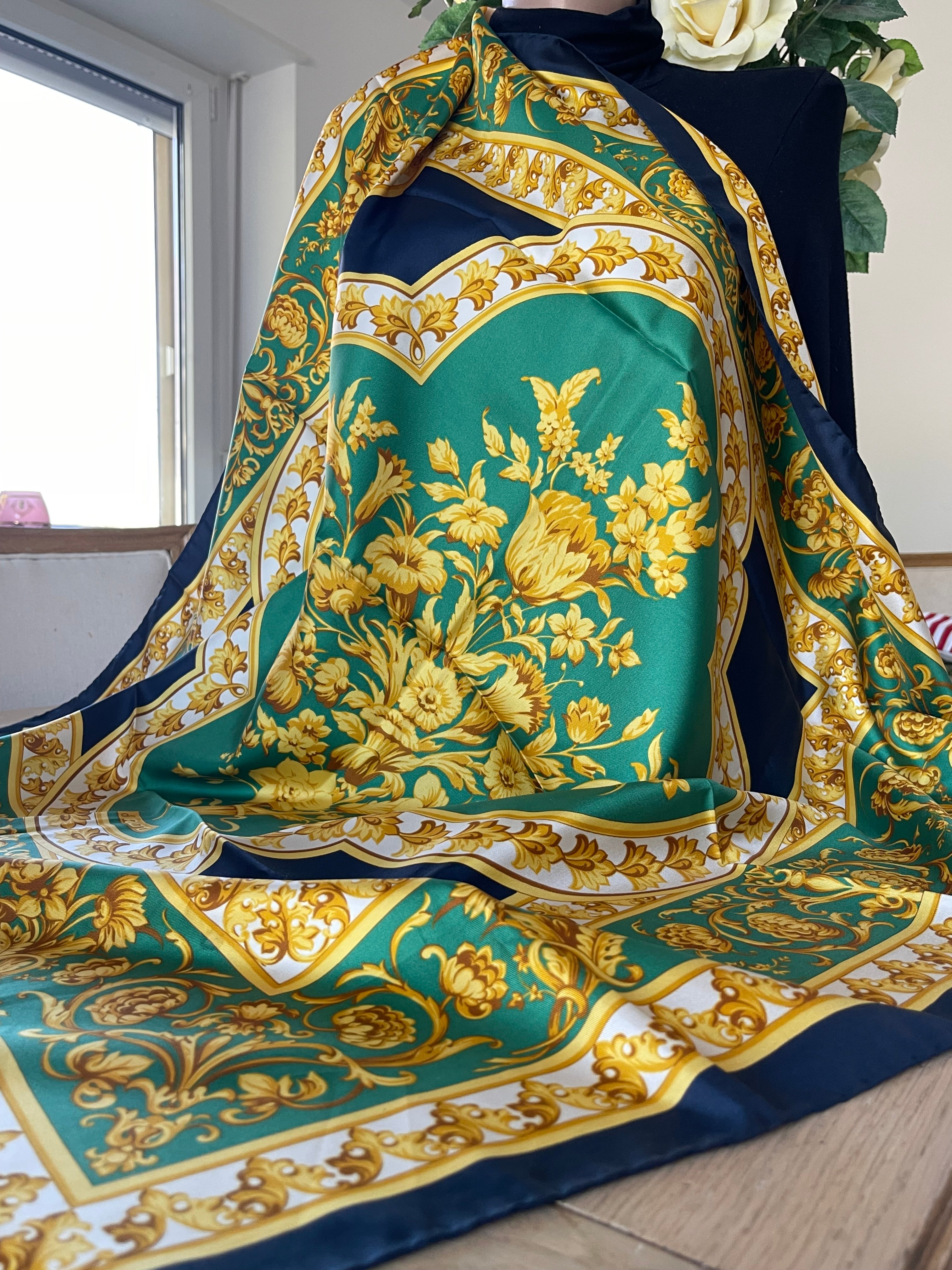 R DI RATTI foulard scarf schal sjaal seide soie silk