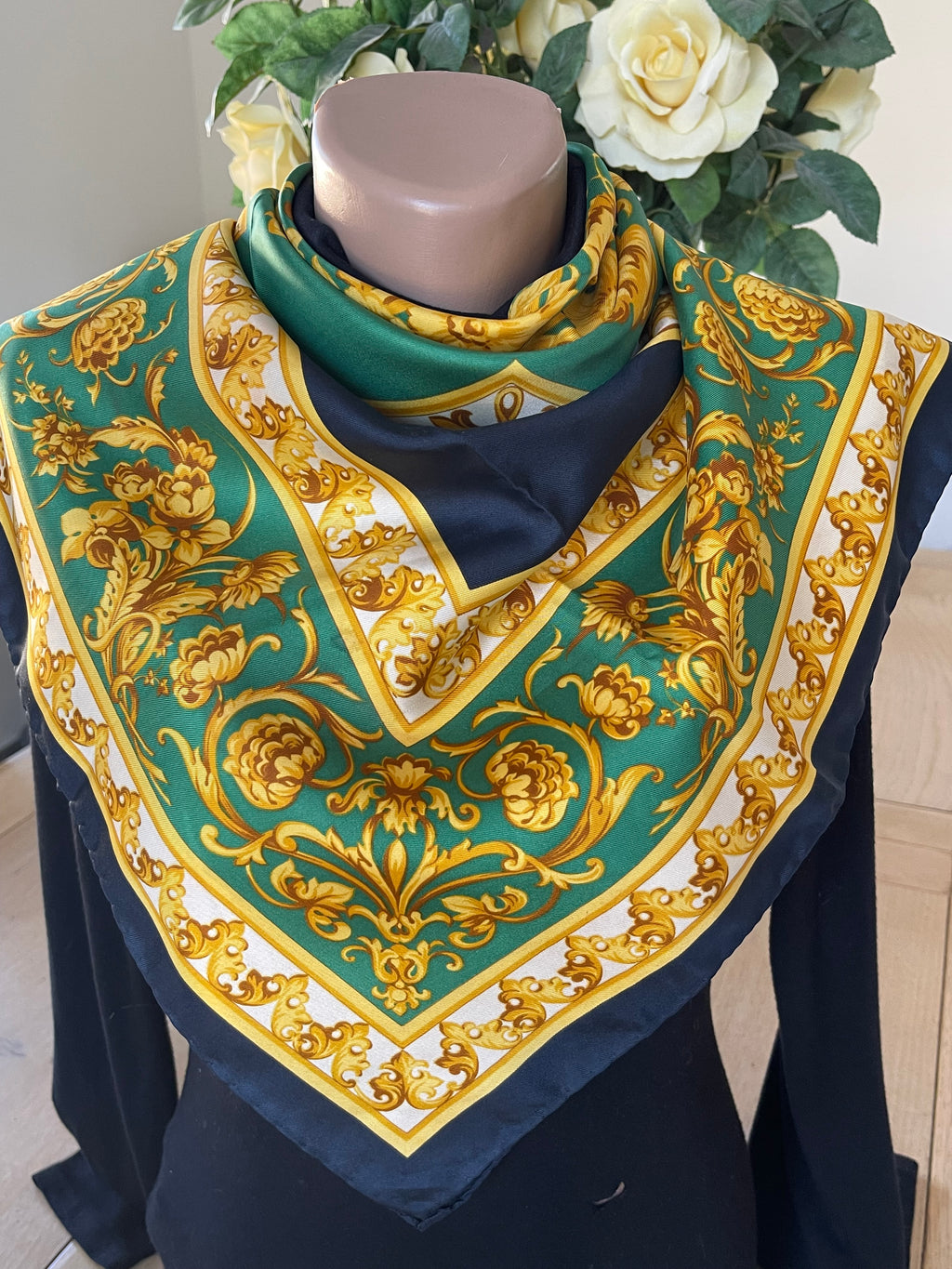 R DI RATTI foulard scarf schal sjaal seide soie silk