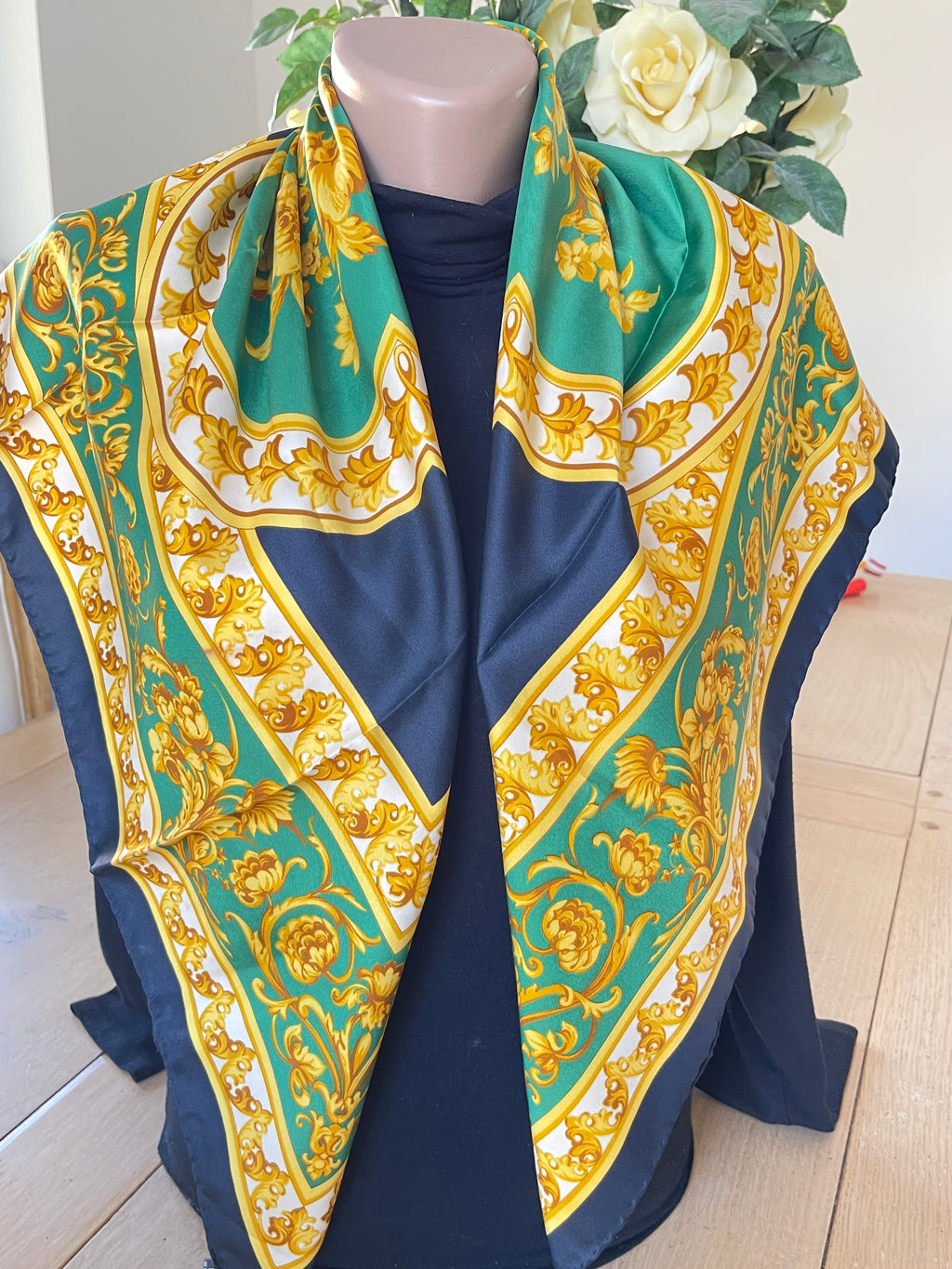 R DI RATTI foulard scarf schal sjaal seide soie silk