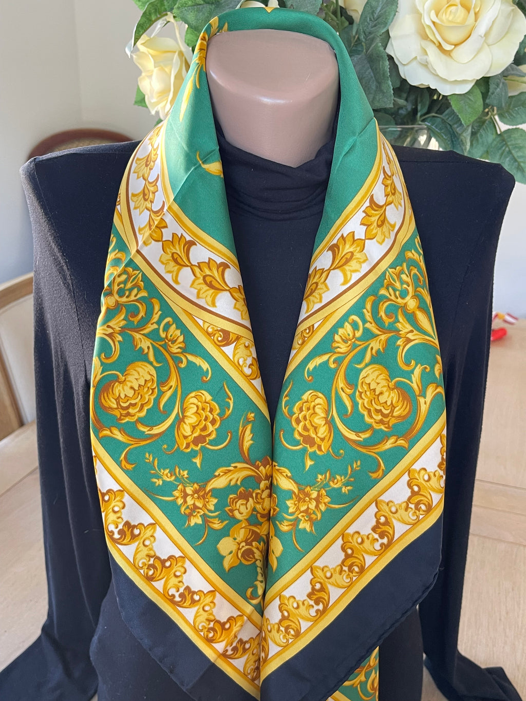 R DI RATTI foulard scarf schal sjaal seide soie silk