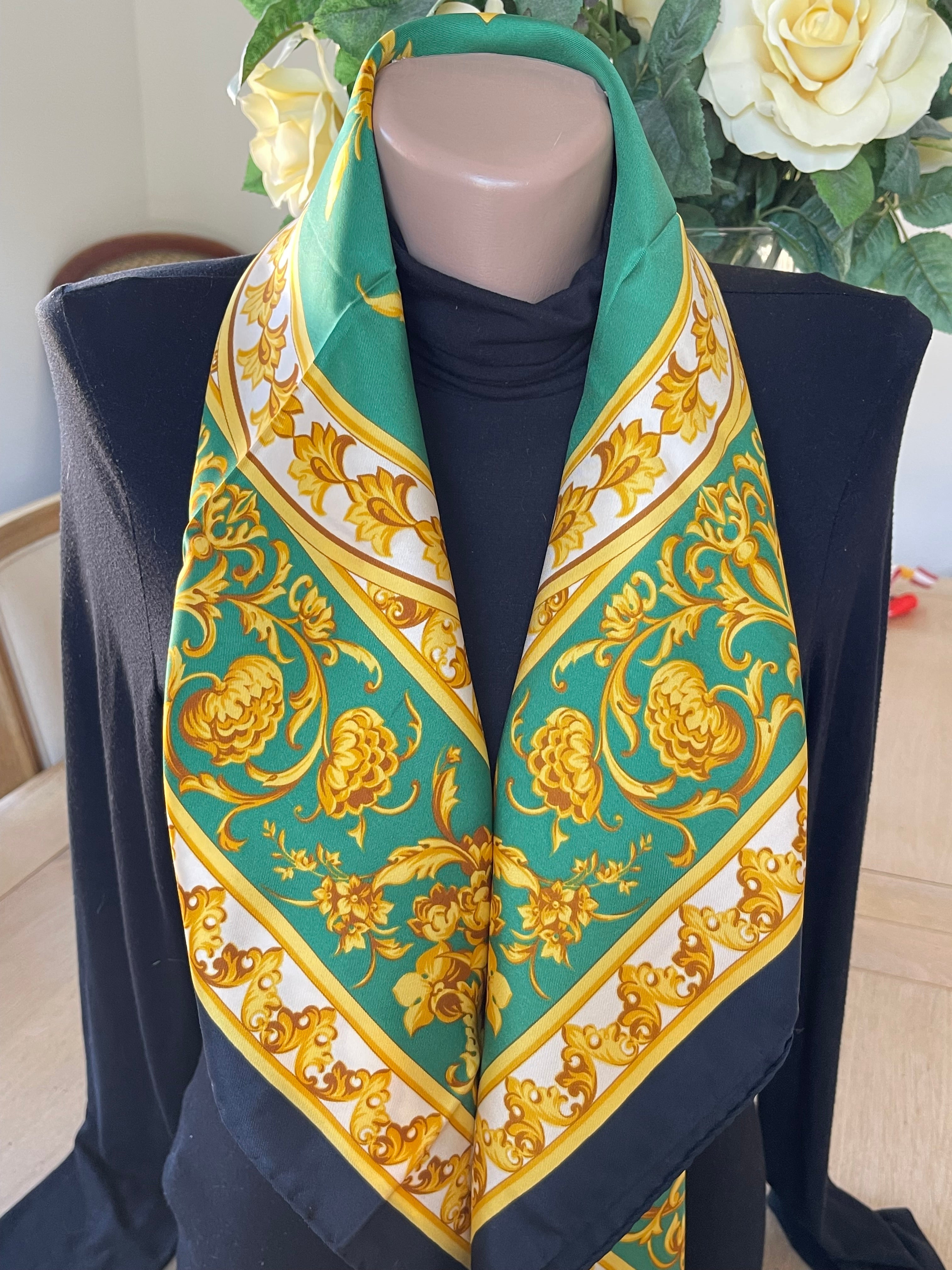 R DI RATTI foulard scarf schal sjaal seide soie silk
