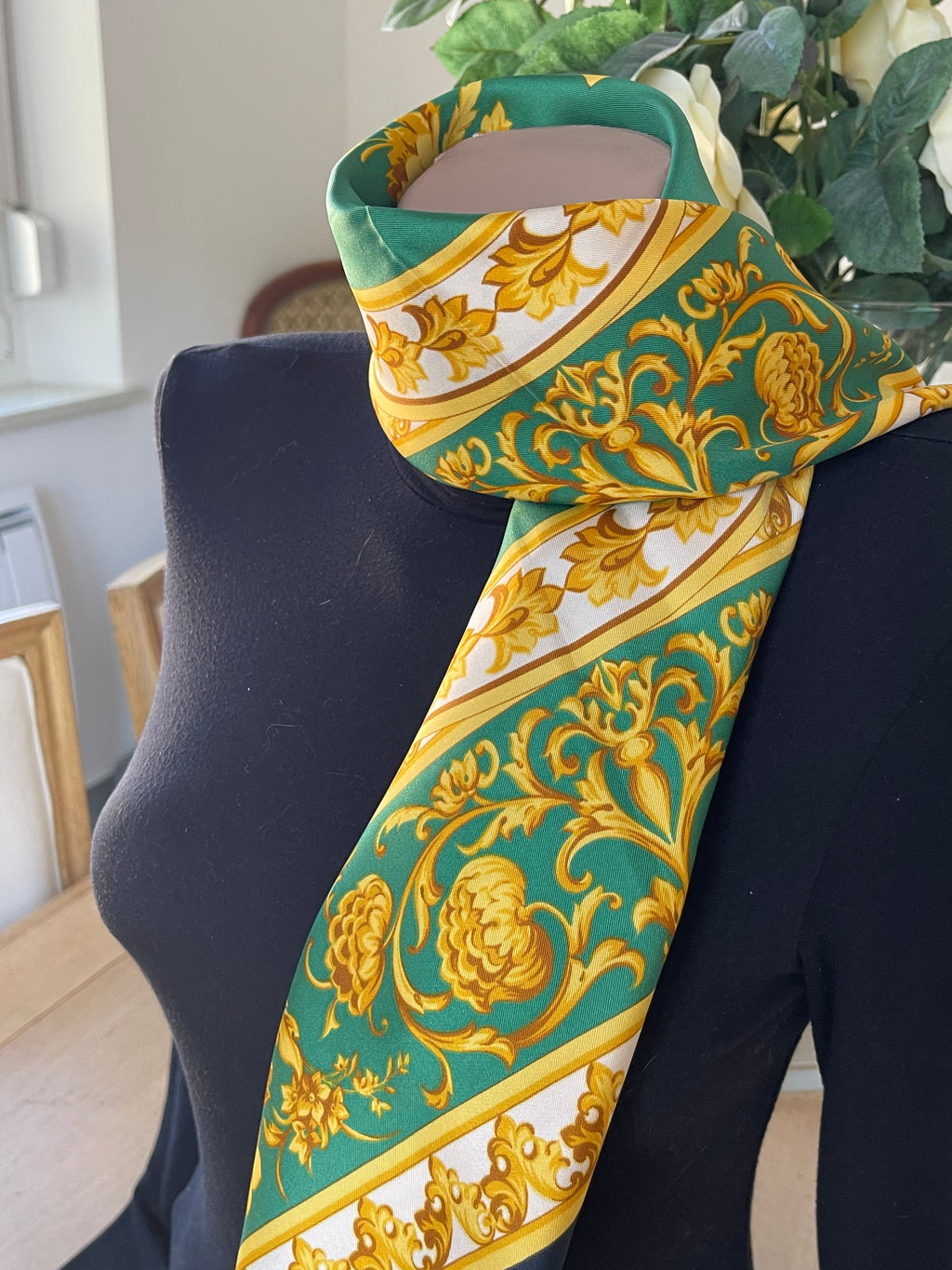 R DI RATTI foulard scarf schal sjaal seide soie silk