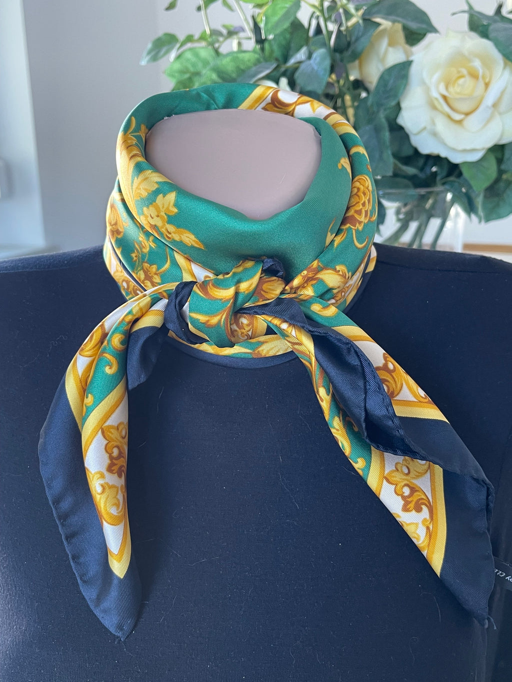 R DI RATTI foulard scarf schal sjaal seide soie silk