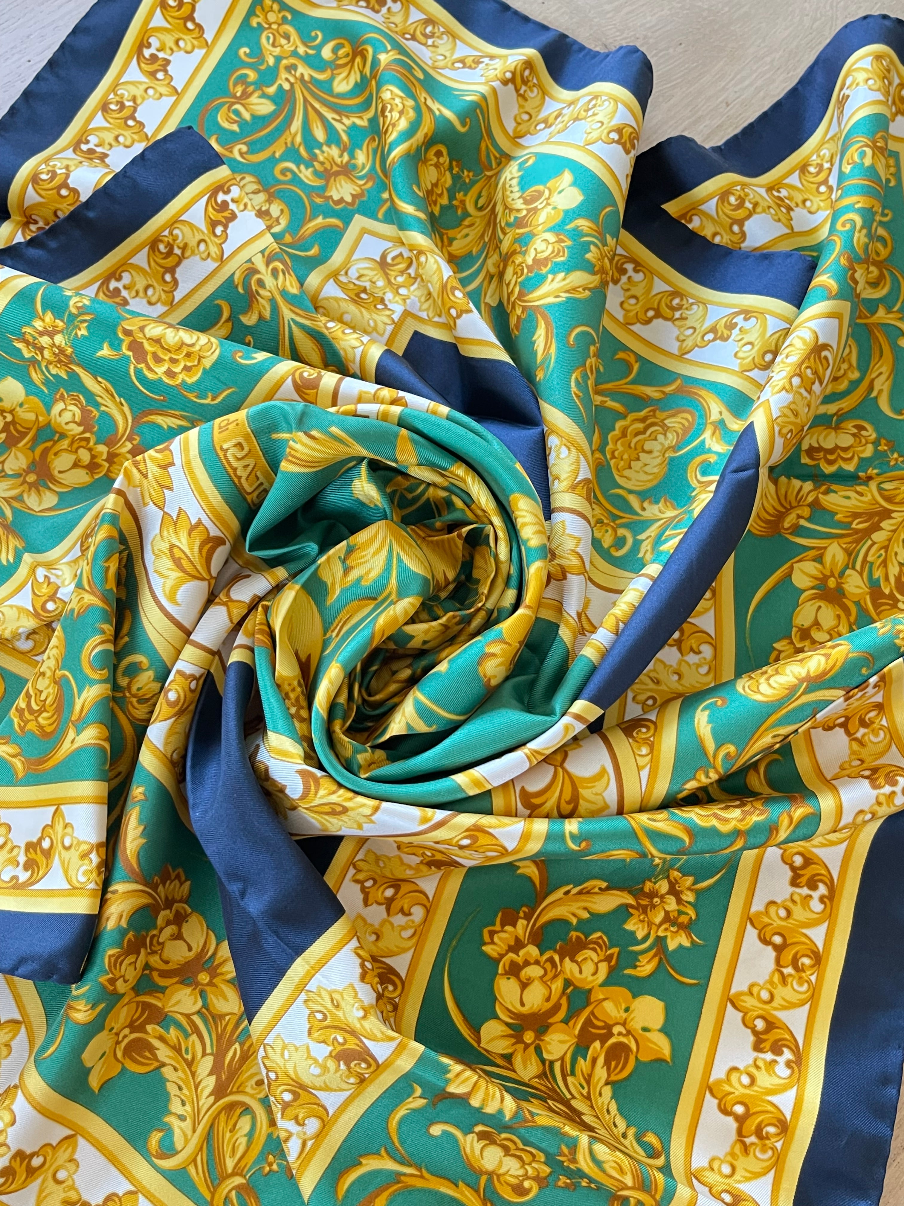 R DI RATTI foulard scarf schal sjaal seide soie silk