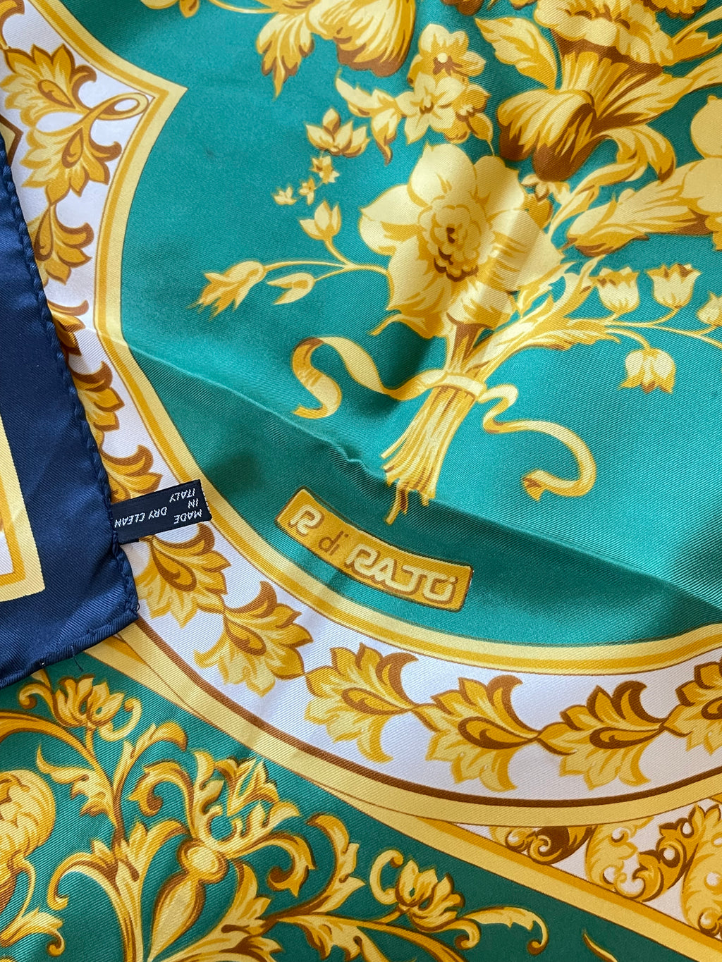 R DI RATTI foulard scarf schal sjaal seide soie silk