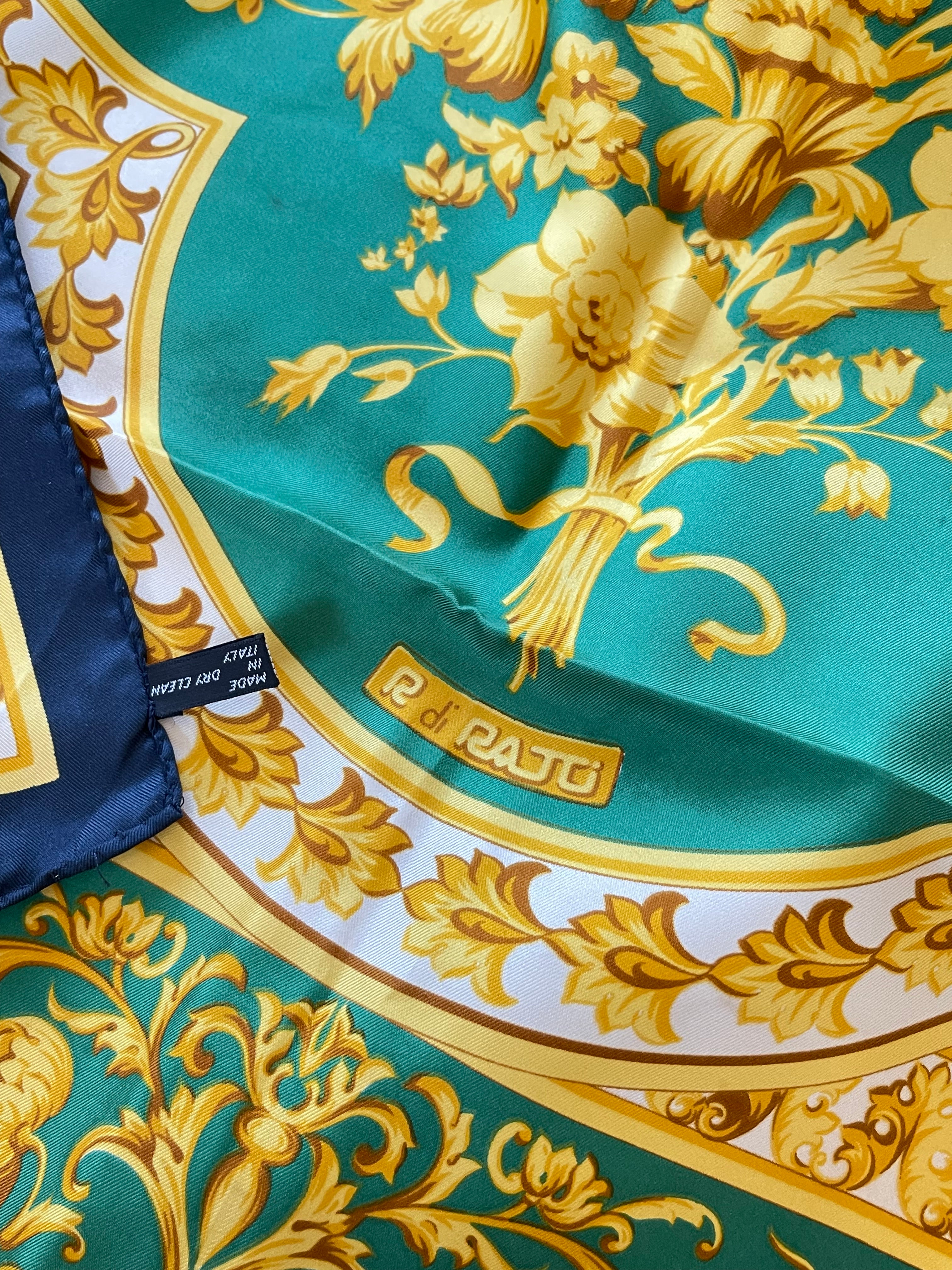 R DI RATTI foulard scarf schal sjaal seide soie silk