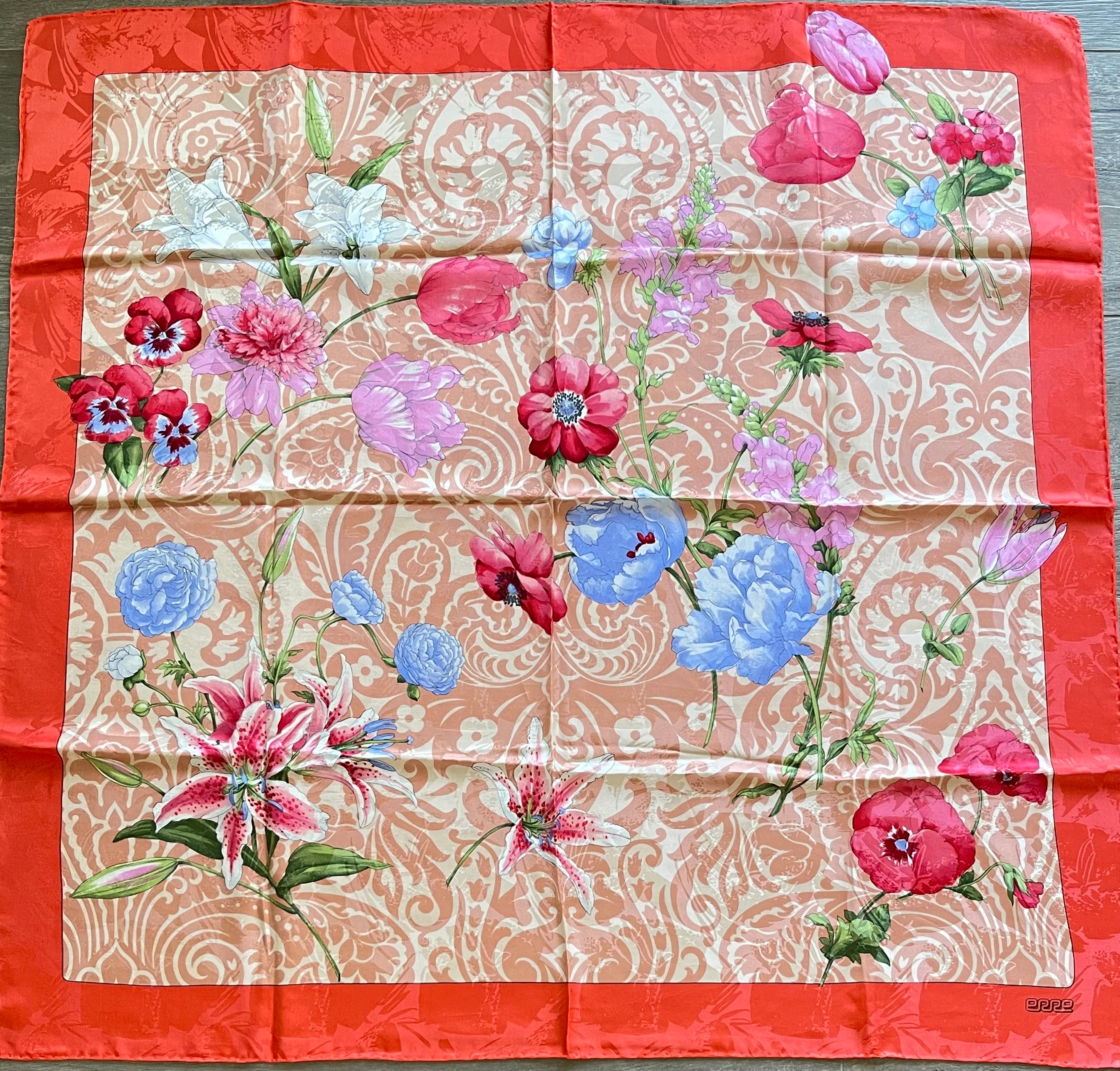 ERRE foulard schal scarf seide soie silk carré