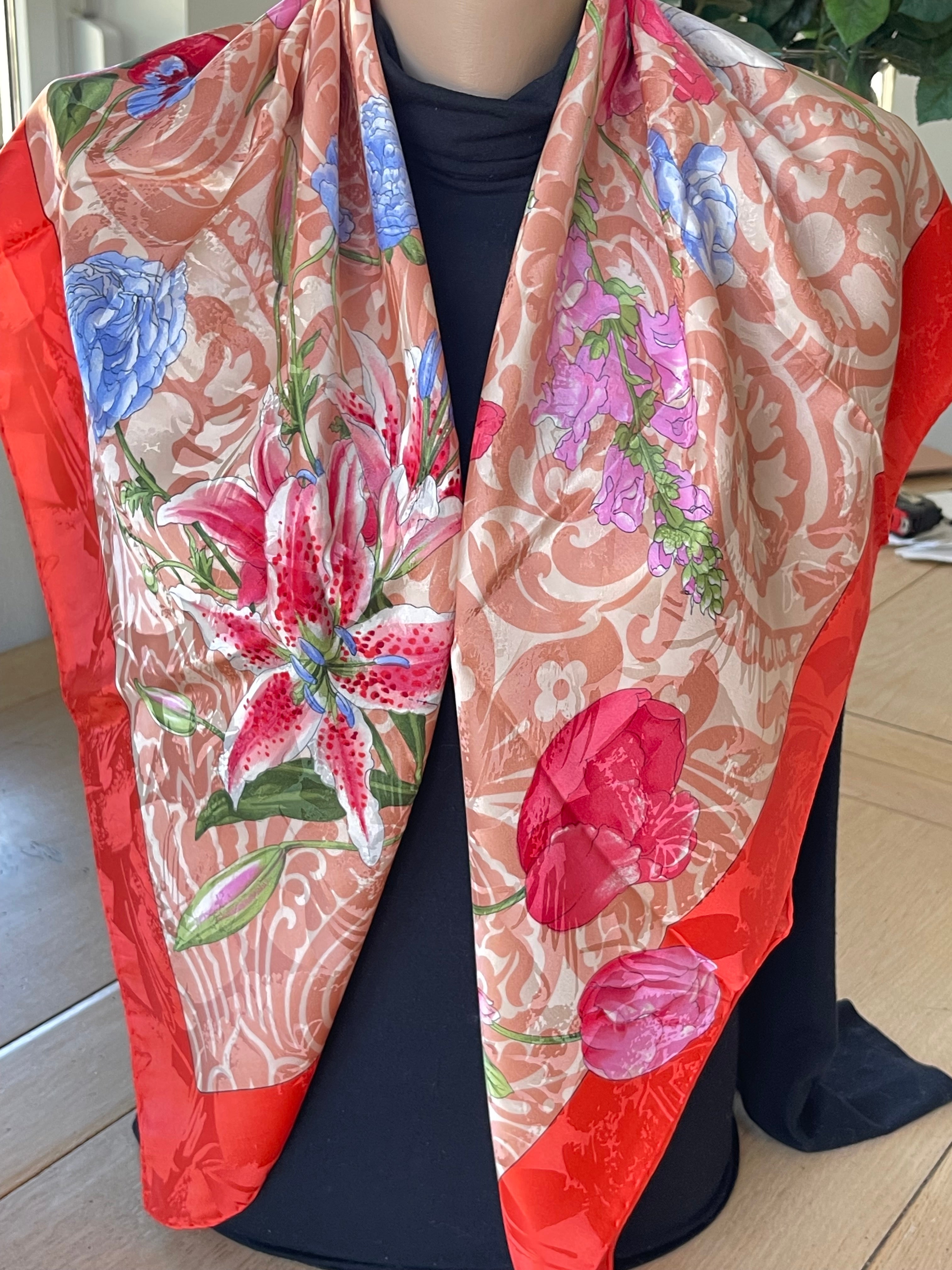 ERRE foulard schal scarf seide soie silk carré