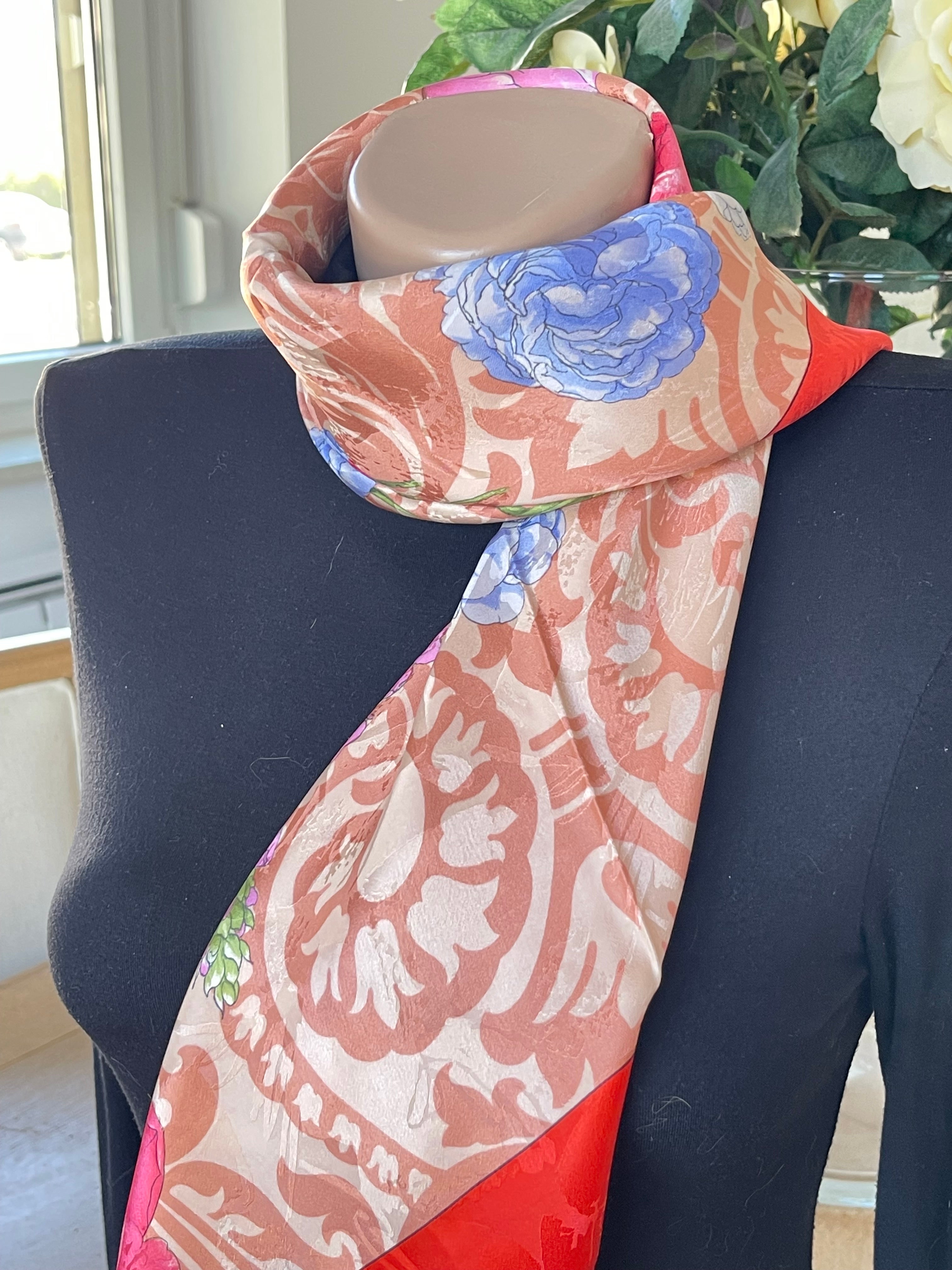 ERRE foulard schal scarf seide soie silk carré
