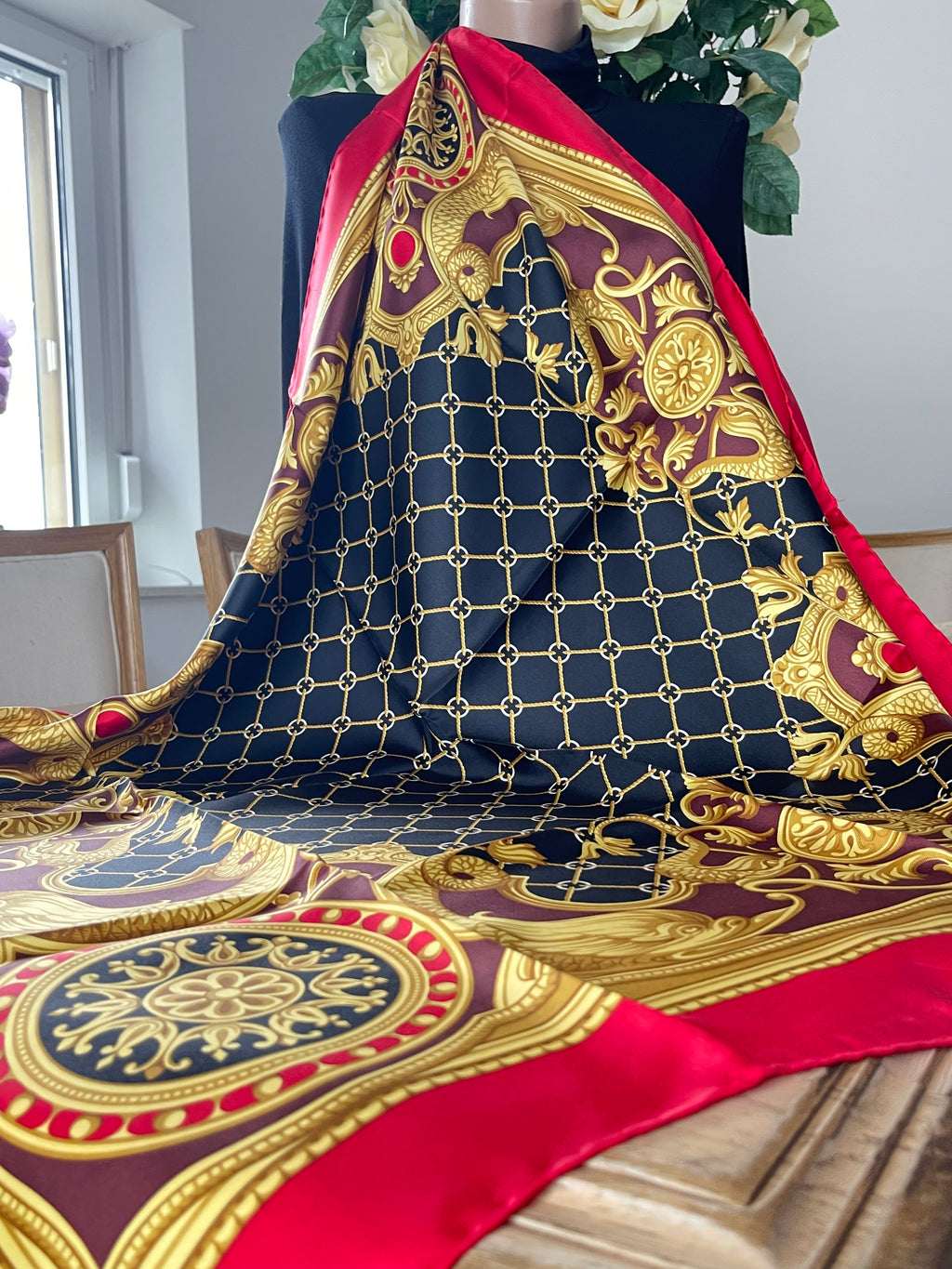 DANIEL LA FORET foulard schal scarf seide soie silk