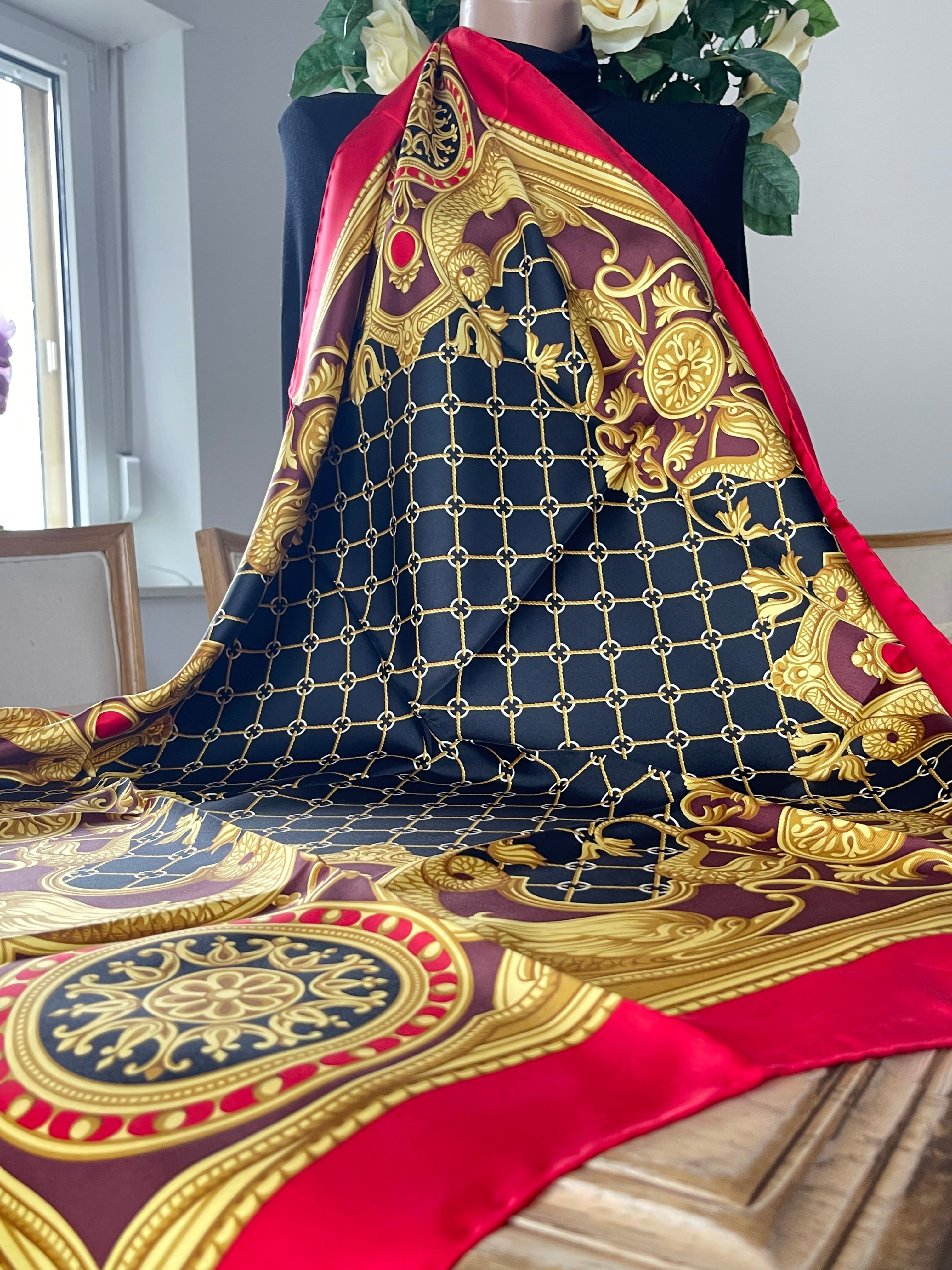 DANIEL LA FORET foulard schal scarf seide soie silk