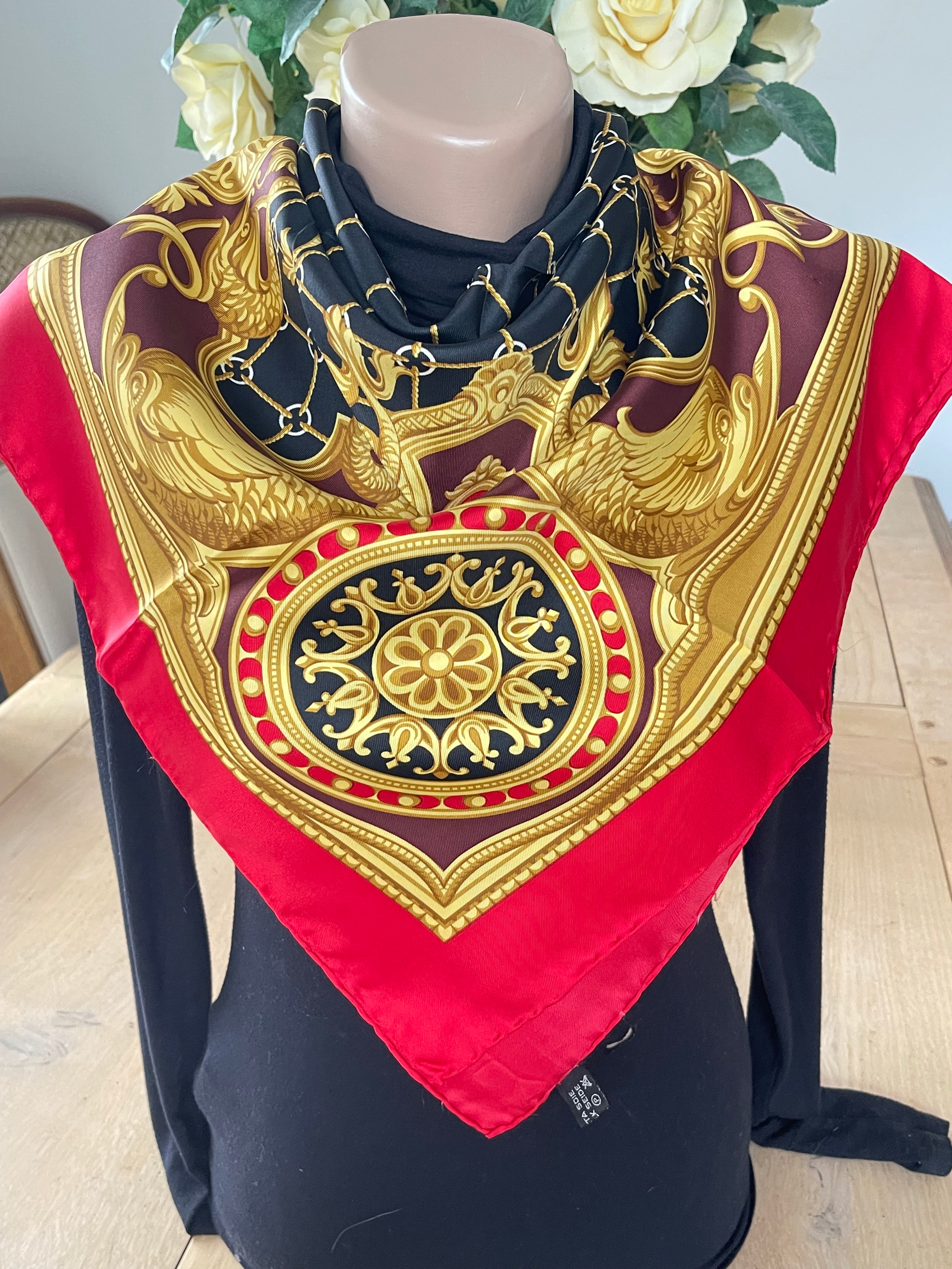 DANIEL LA FORET foulard schal scarf seide soie silk