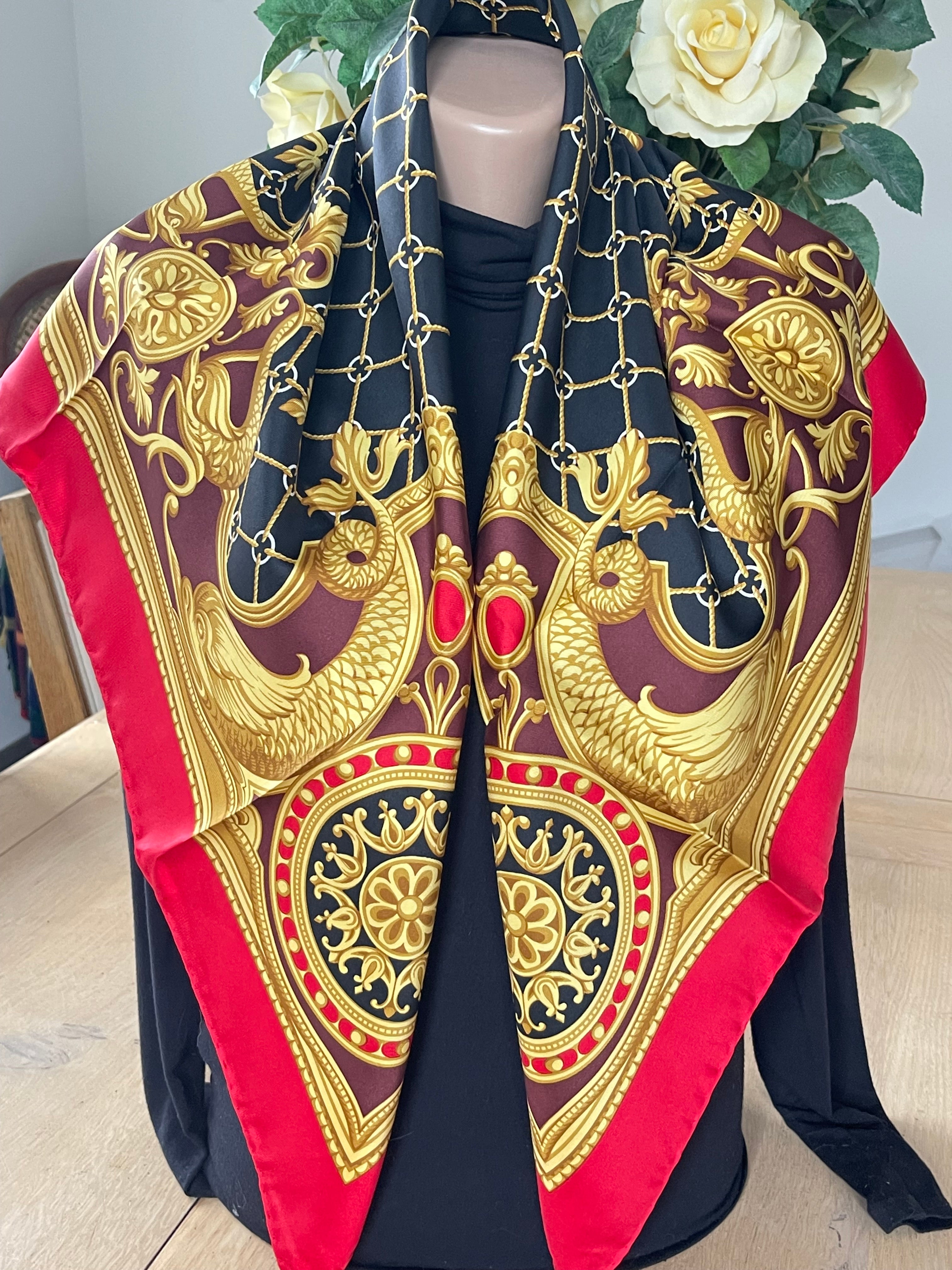 DANIEL LA FORET foulard schal scarf seide soie silk