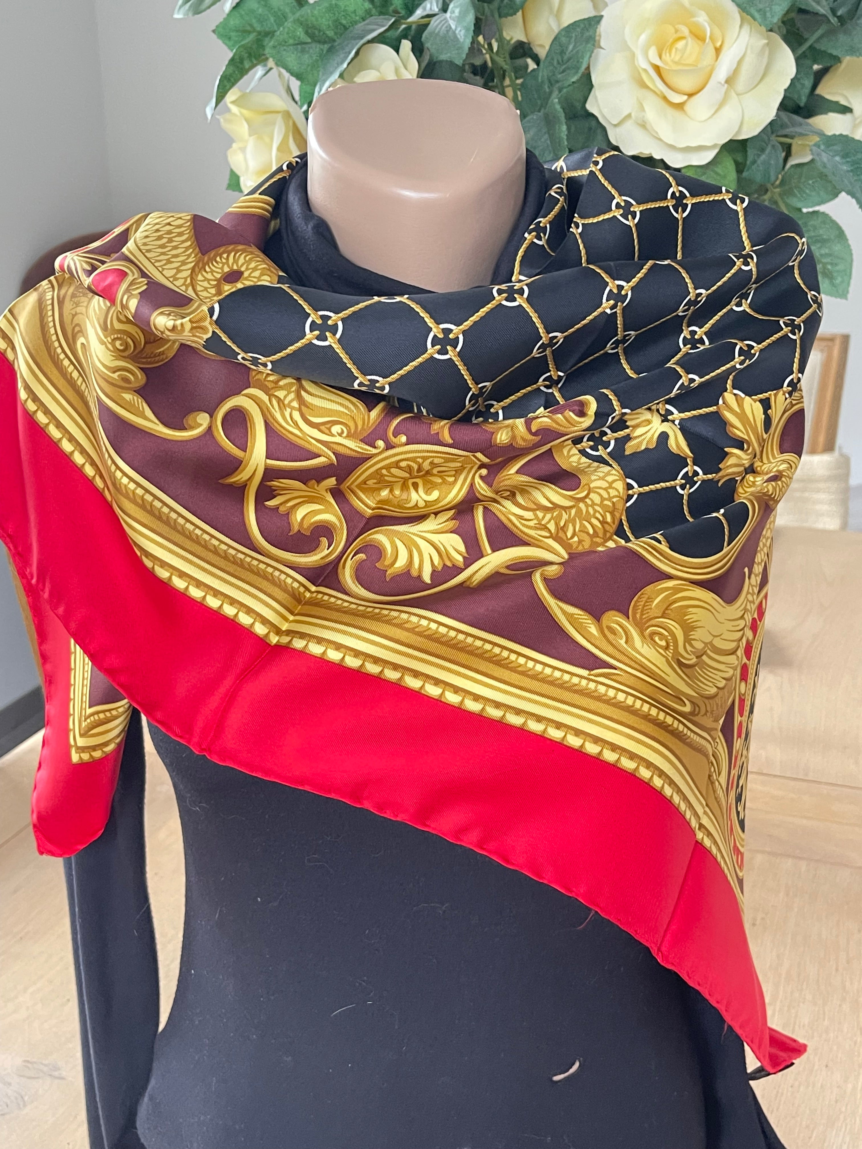DANIEL LA FORET foulard schal scarf seide soie silk