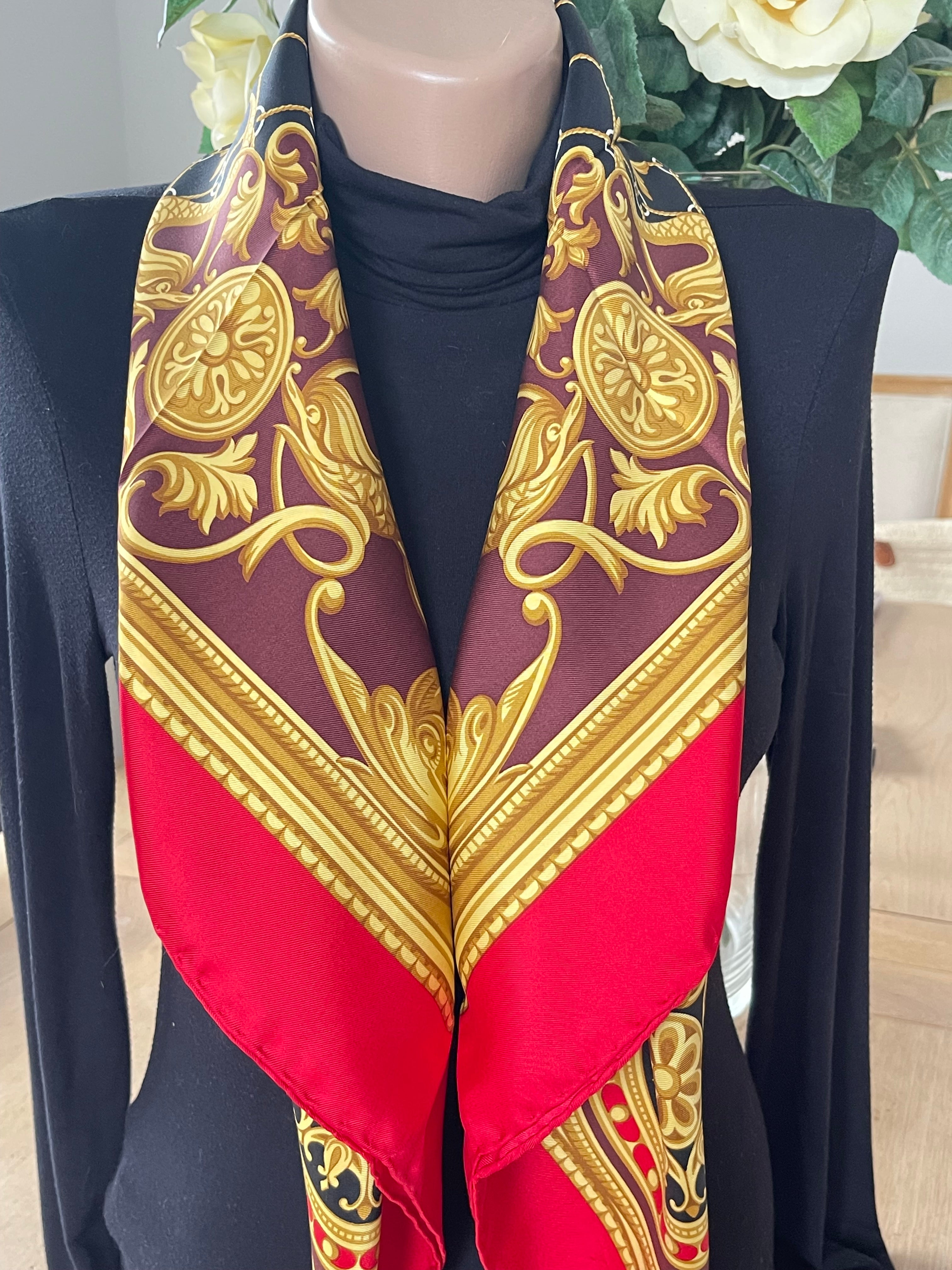 DANIEL LA FORET foulard schal scarf seide soie silk