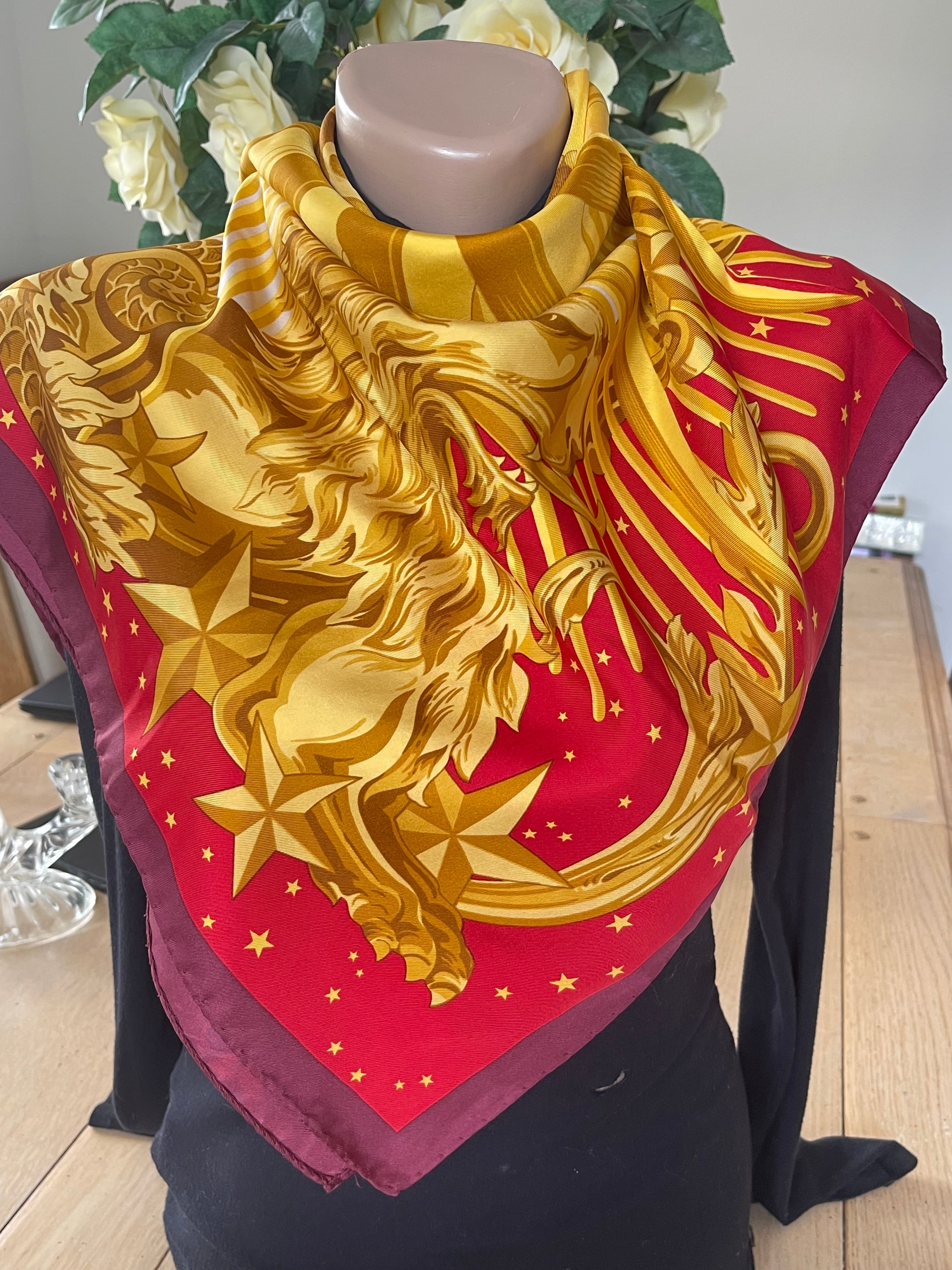 Gianfranco Ferre carré foulard scarf schal sjaal seide silk soie