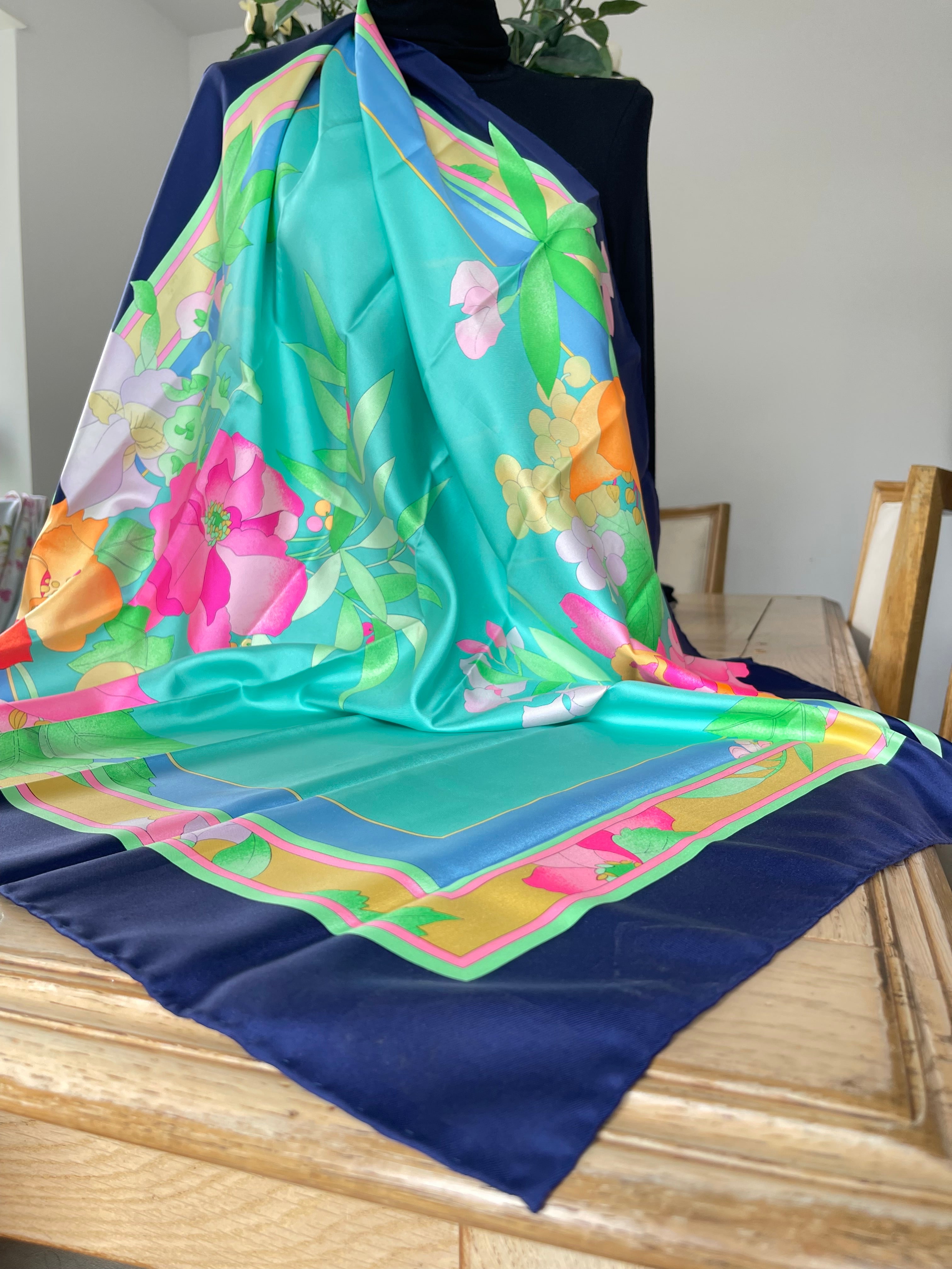 LEONARD foulard carré scarf schal seide silk soie