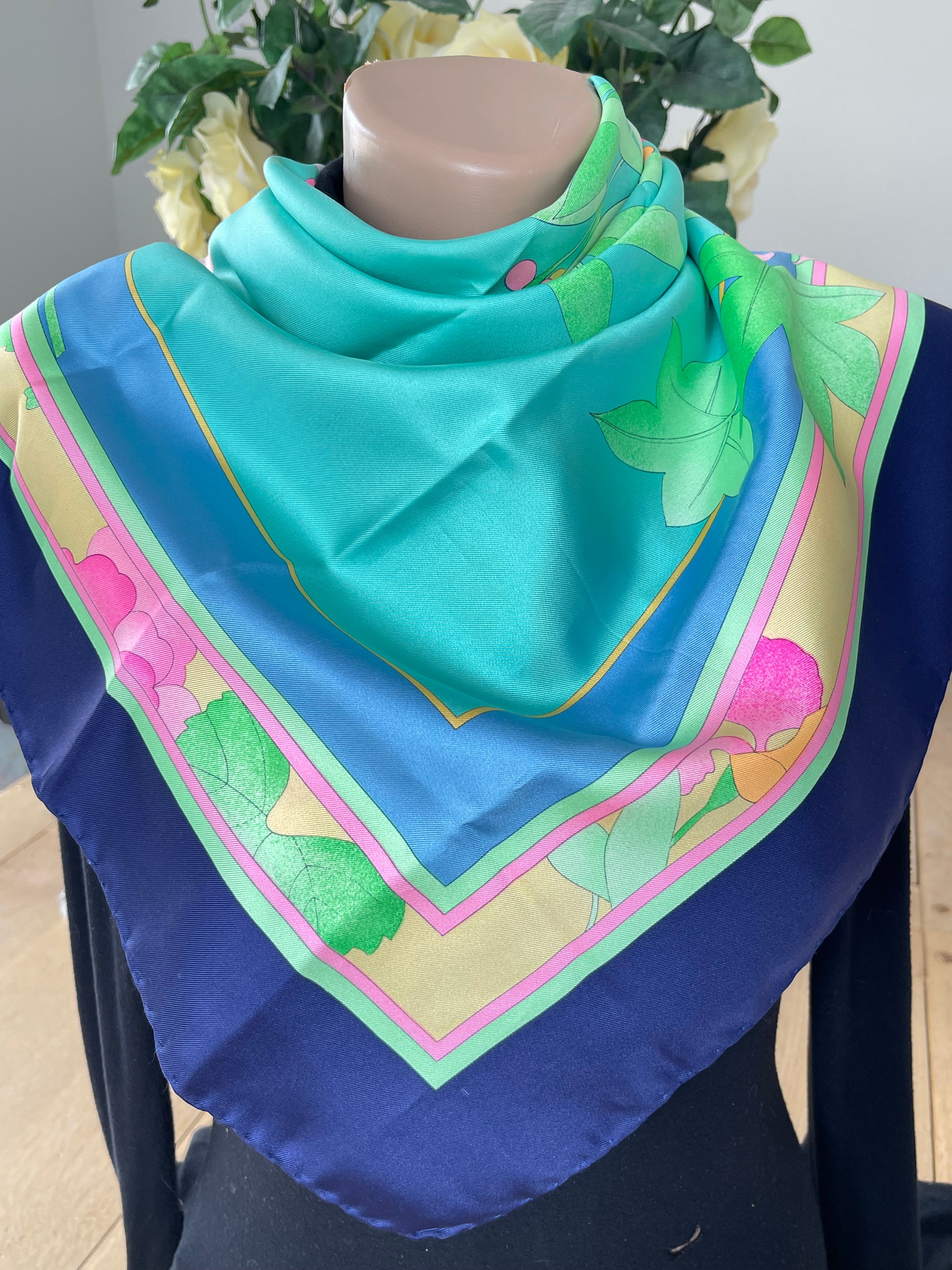 LEONARD foulard carré scarf schal seide silk soie
