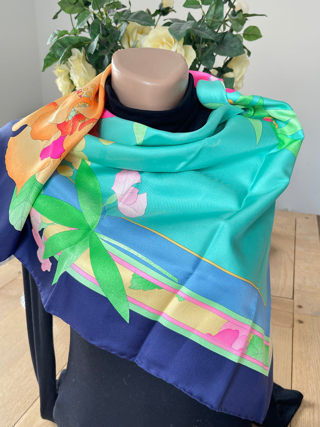 LEONARD foulard carré scarf schal seide silk soie