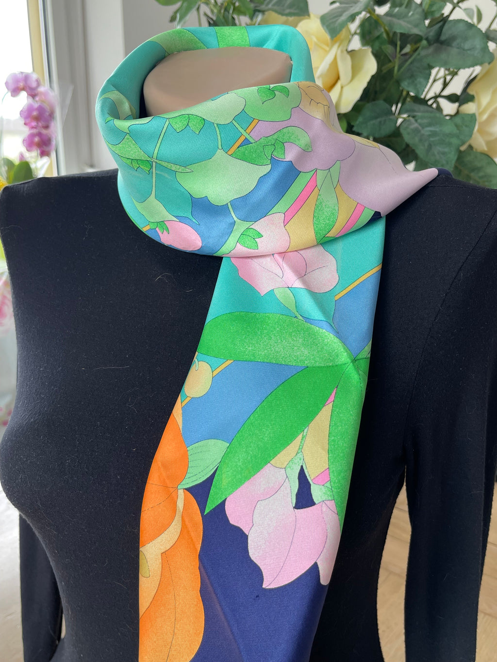 LEONARD foulard carré scarf schal seide silk soie