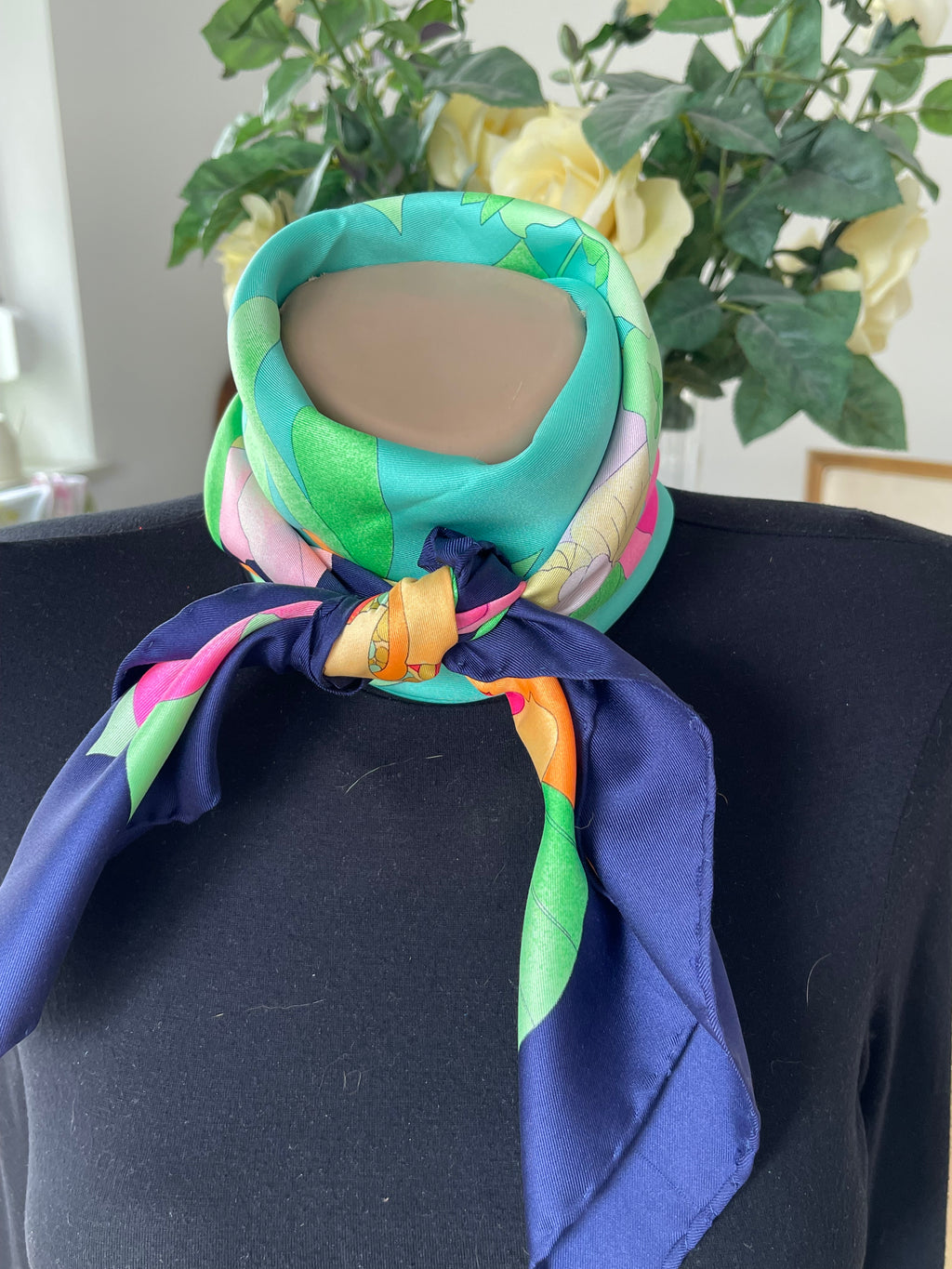 LEONARD foulard carré scarf schal seide silk soie