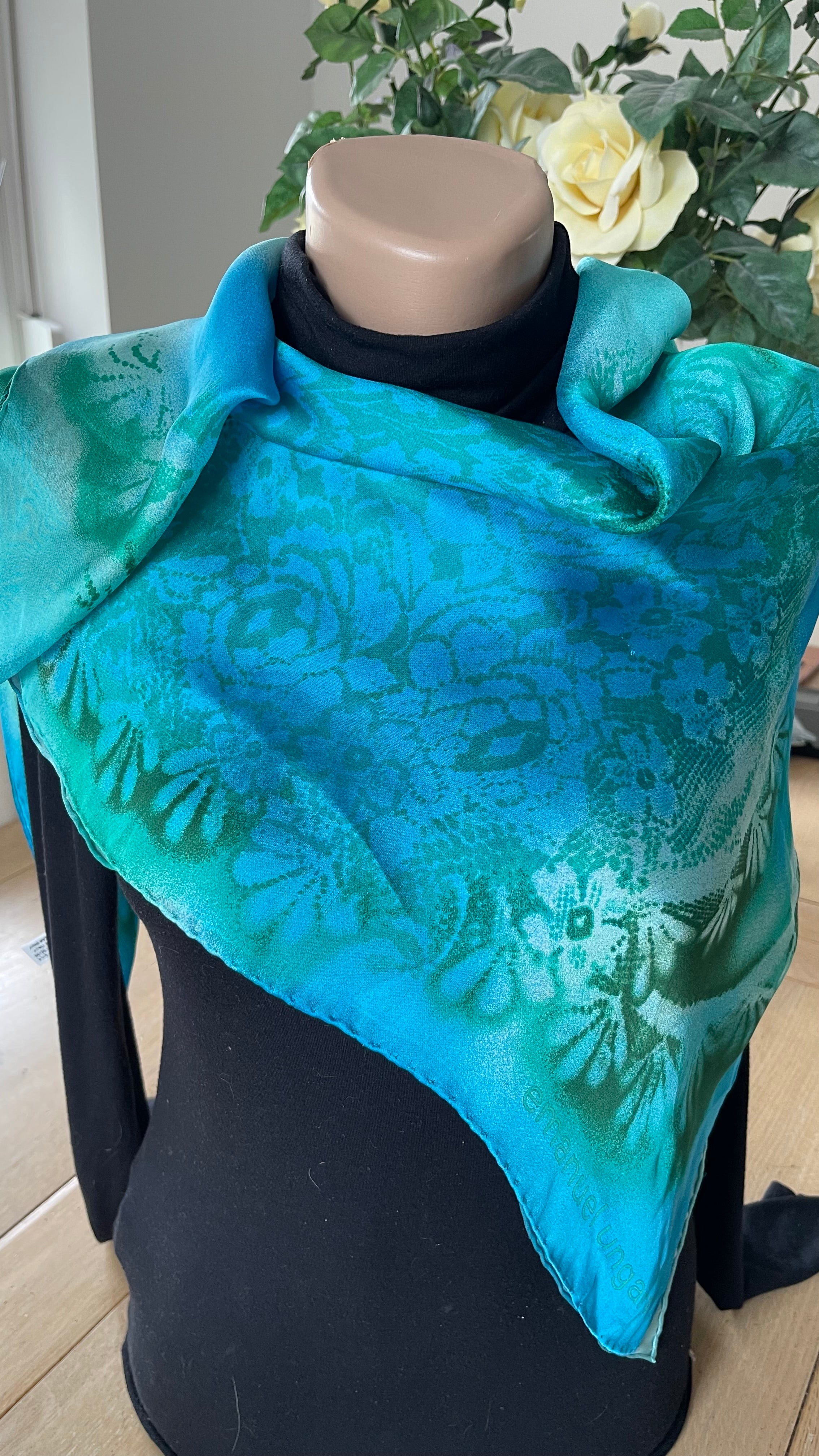 Ungaro foulard scarf schal carré soie seide silk