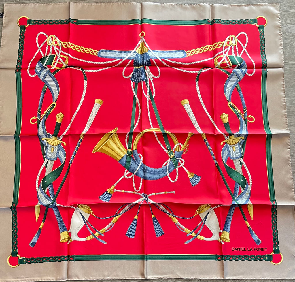 La Daniel Foret carré foulard schal sjaal seide soie silk