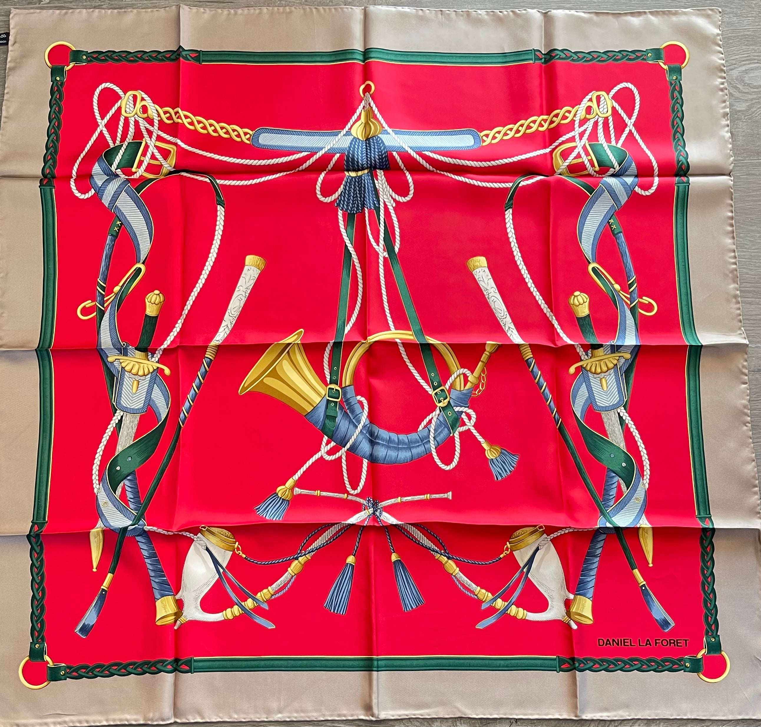 La Daniel Foret carré foulard schal sjaal seide soie silk