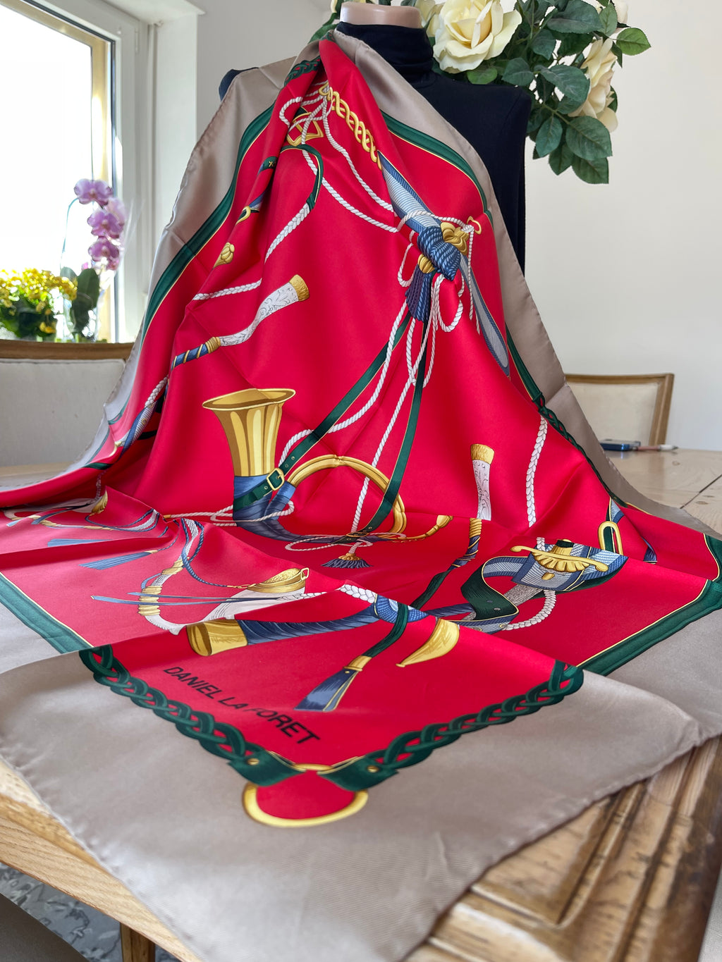 La Daniel Foret carré foulard schal sjaal seide soie silk