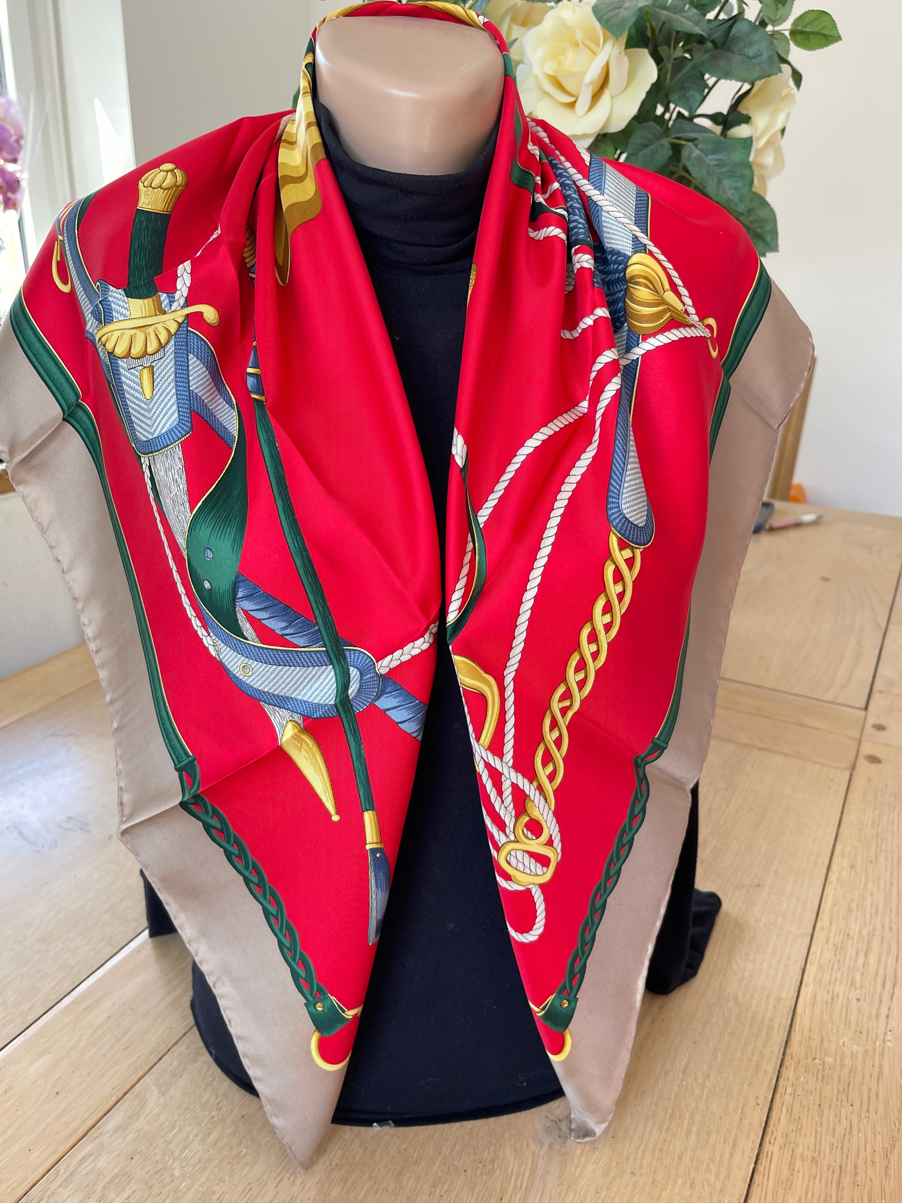 La Daniel Foret carré foulard schal sjaal seide soie silk