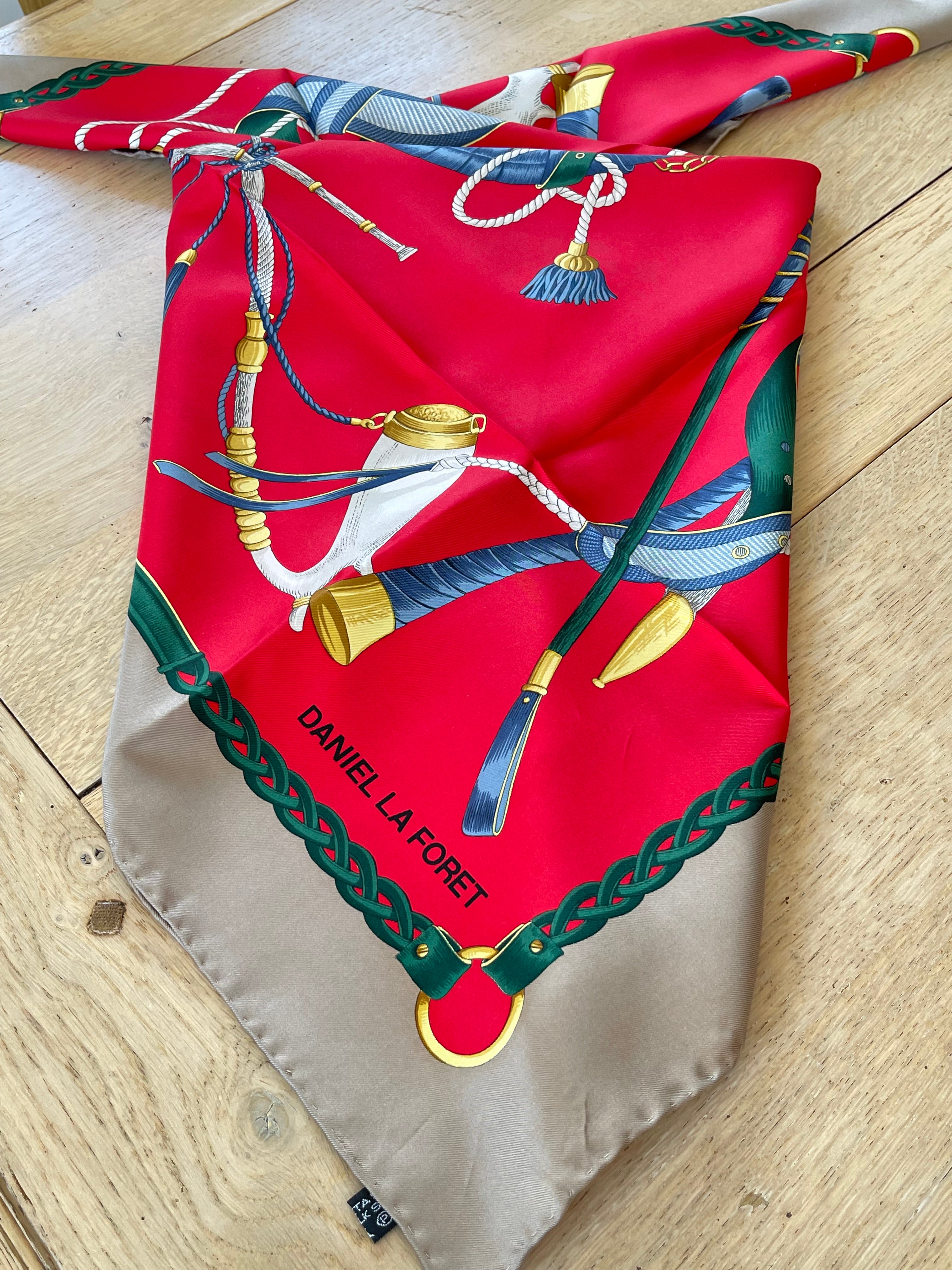 La Daniel Foret carré foulard schal sjaal seide soie silk