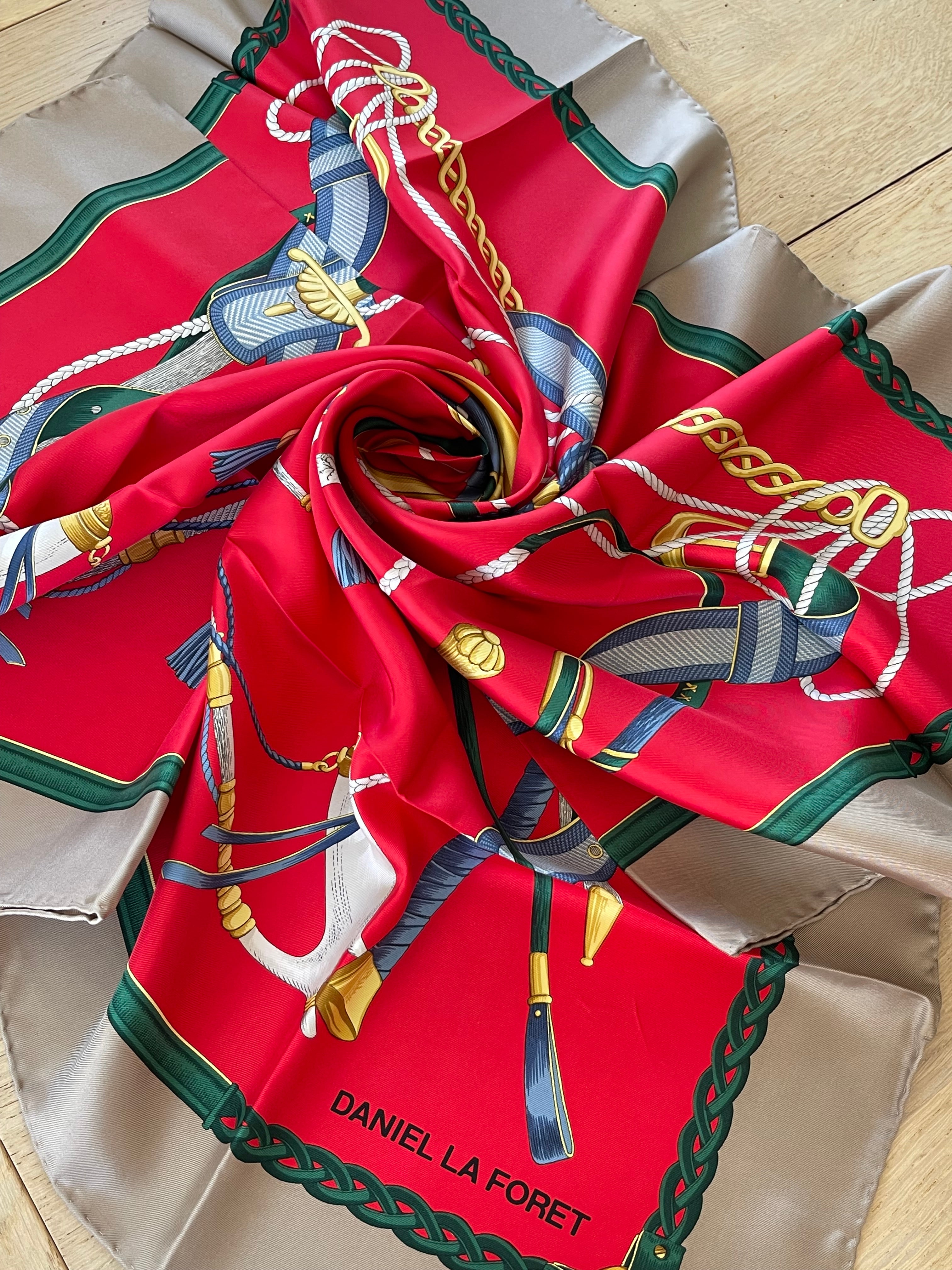 La Daniel Foret carré foulard schal sjaal seide soie silk