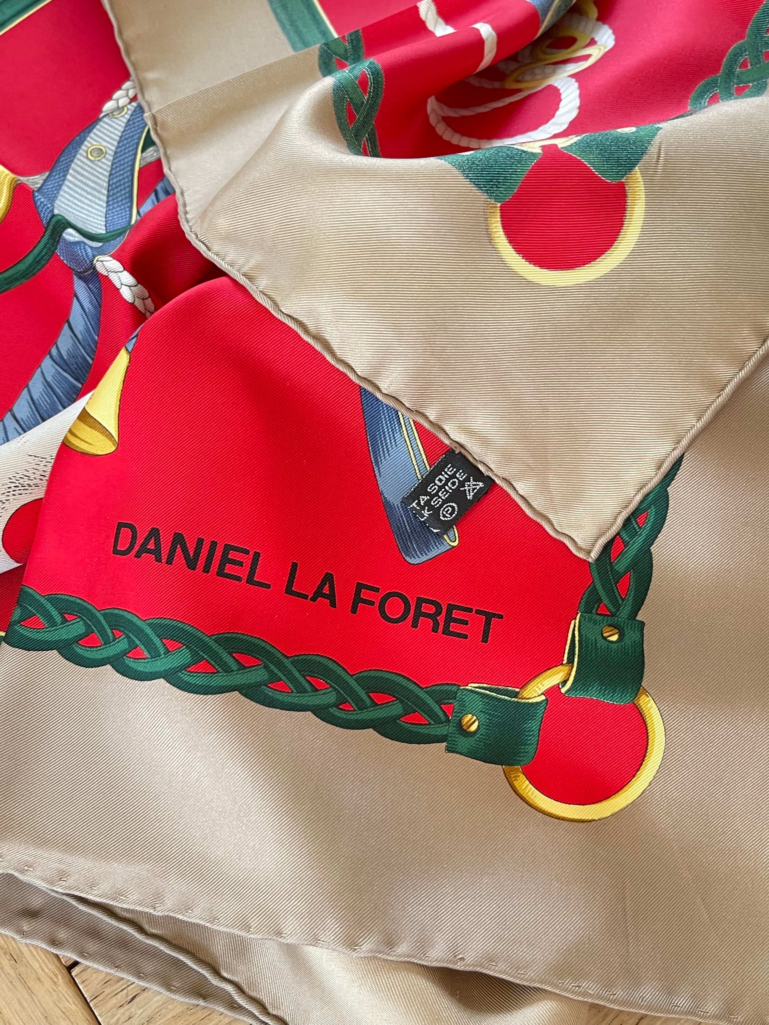 La Daniel Foret carré foulard schal sjaal seide soie silk