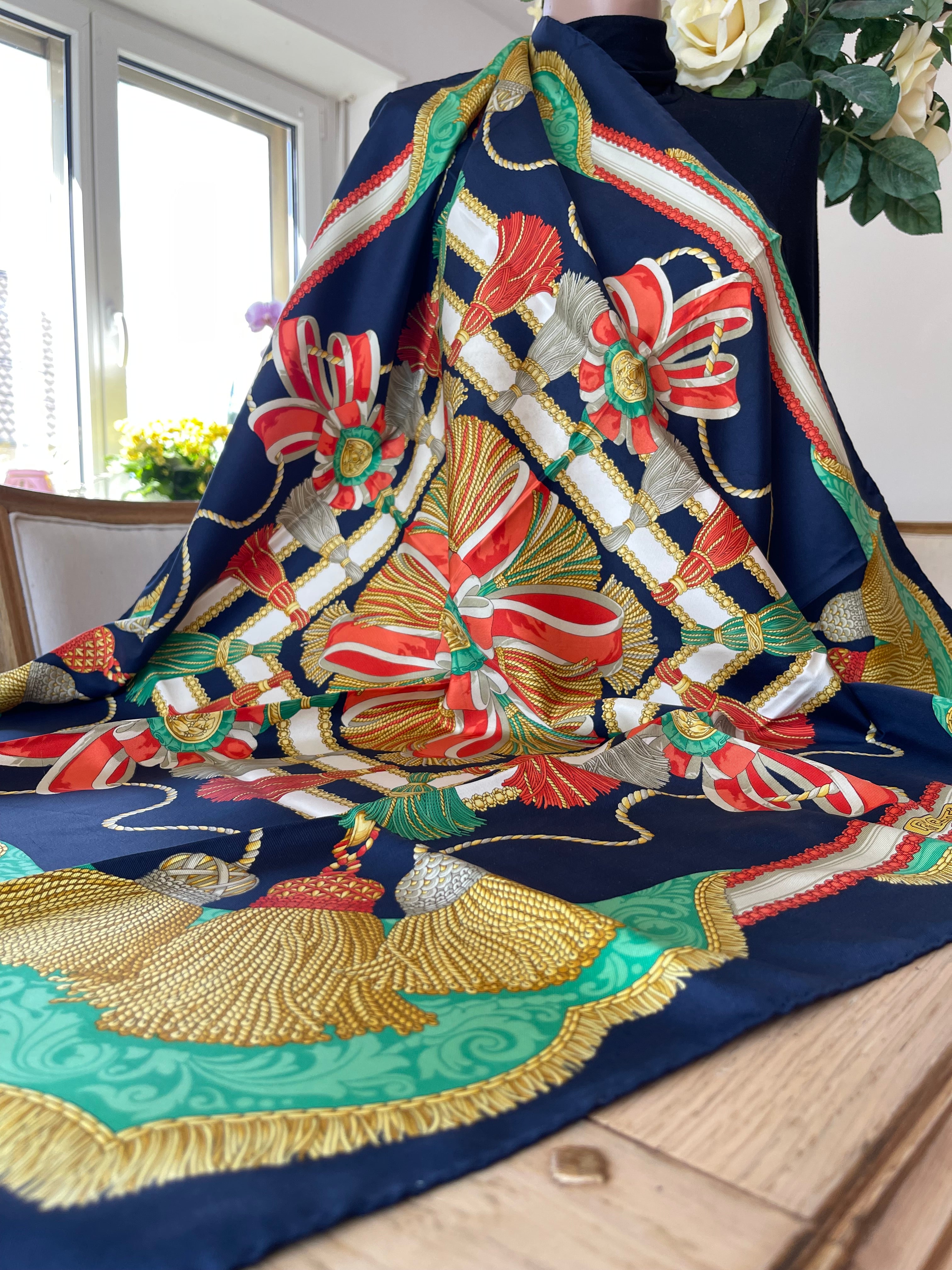 R DI RATTI foulard carré schal sjaal seide soie silk