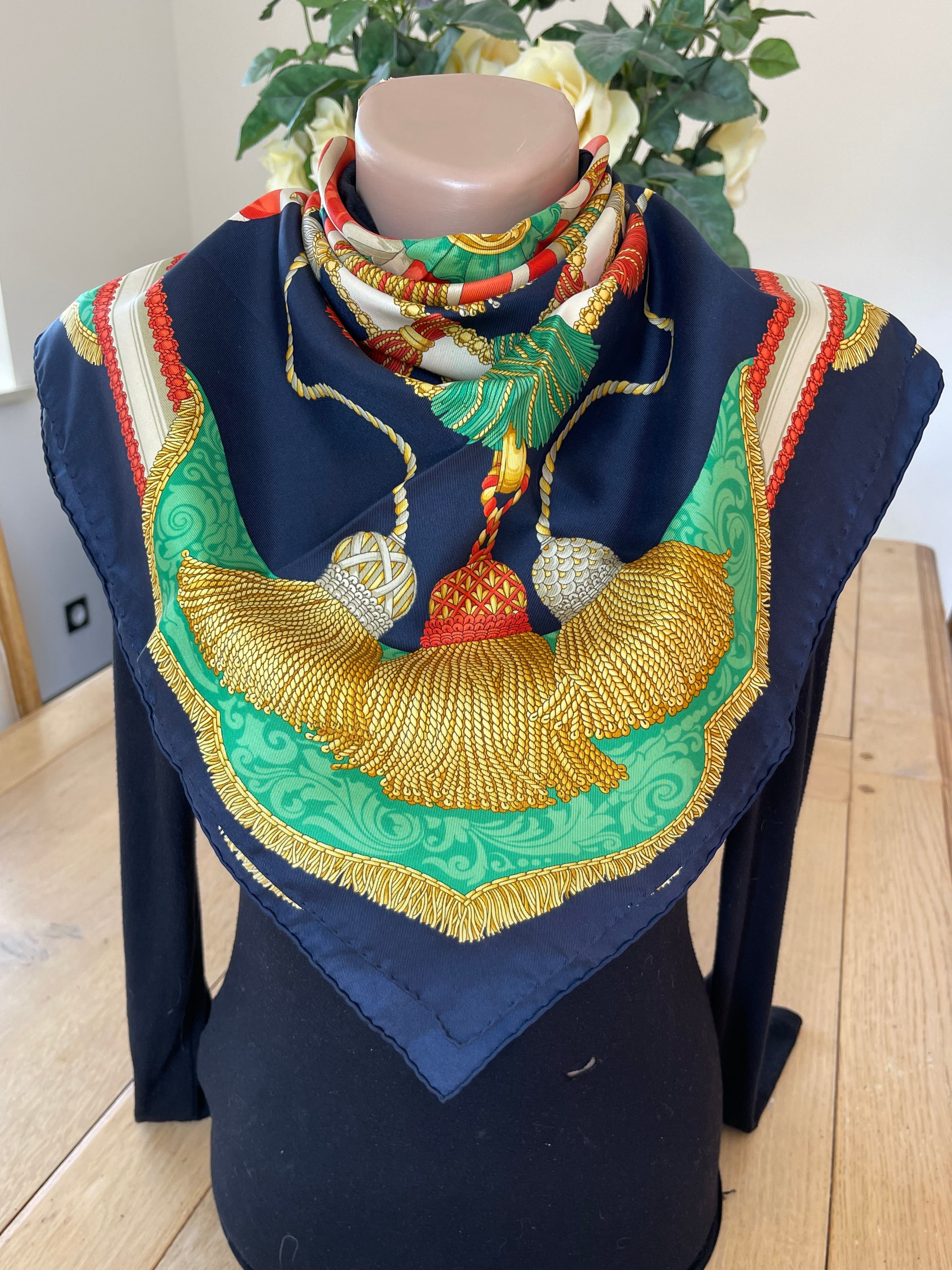 R DI RATTI foulard carré schal sjaal seide soie silk