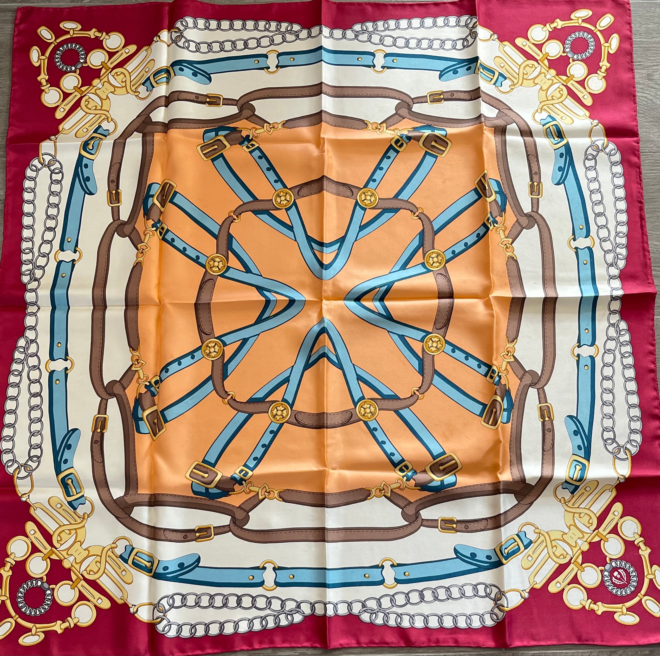 Joop! Foulard carré scarf seide soie silk