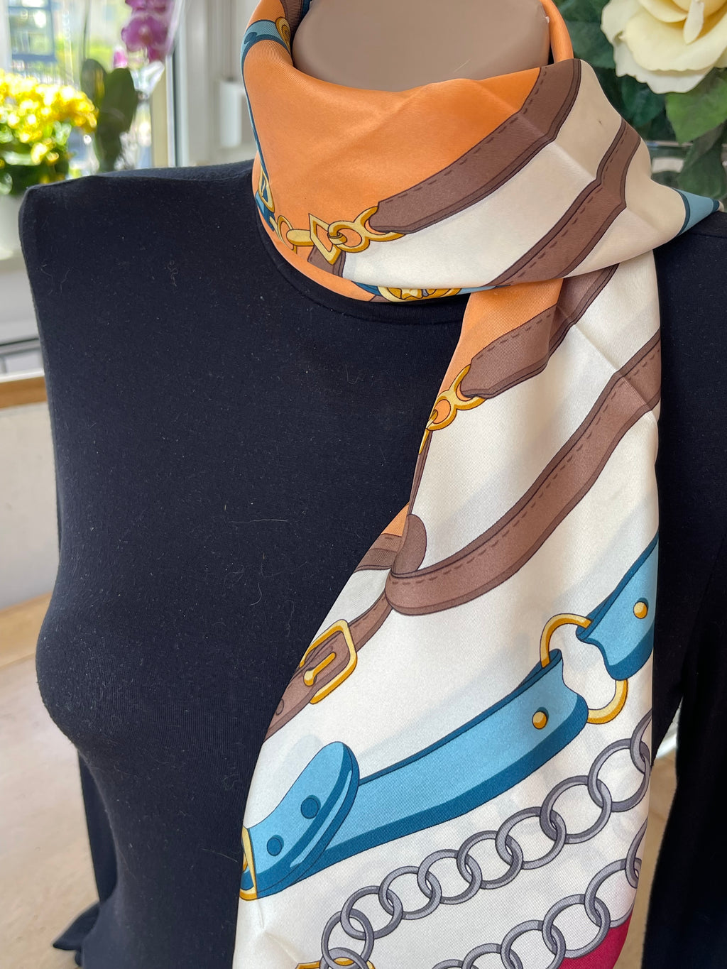 Joop! Foulard carré scarf seide soie silk