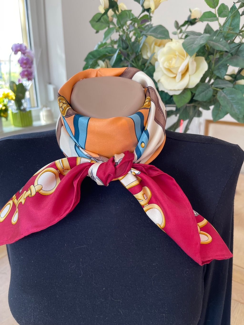 Joop! Foulard carré scarf seide soie silk
