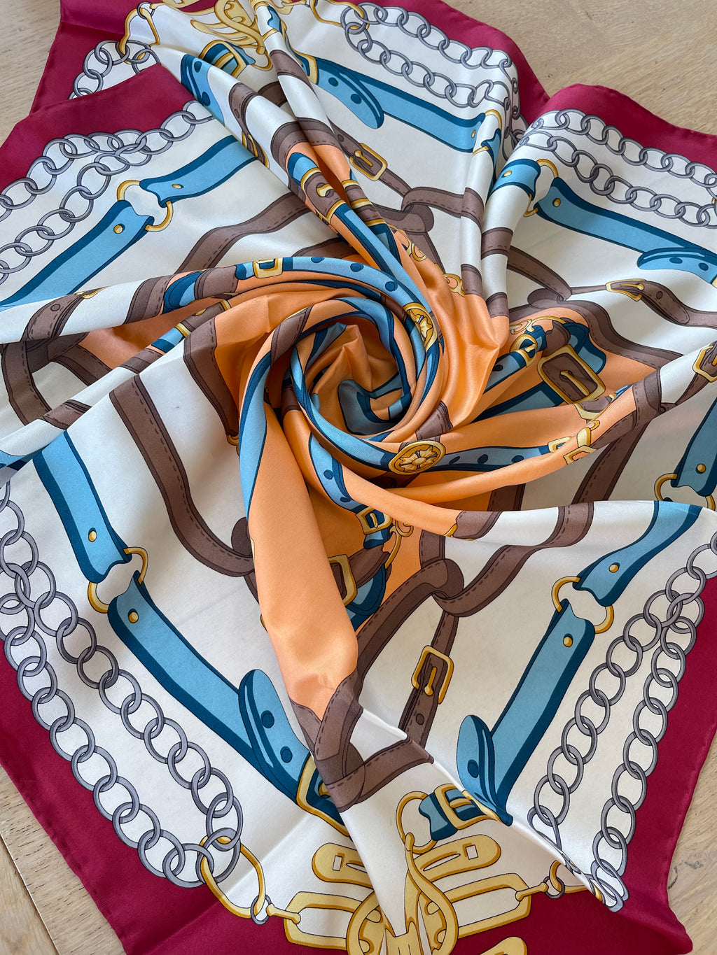 Joop! Foulard carré scarf seide soie silk