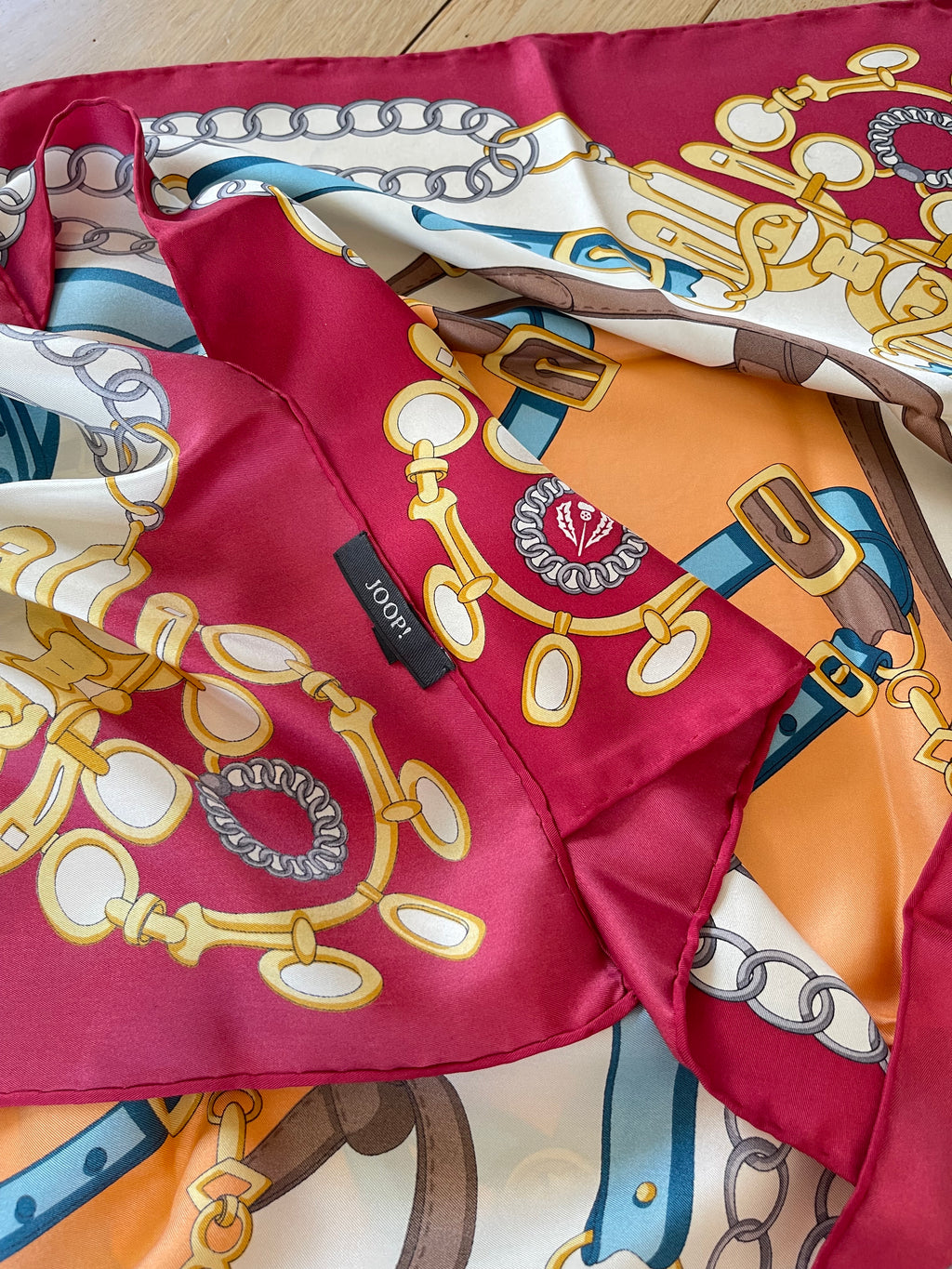 Joop! Foulard carré scarf seide soie silk