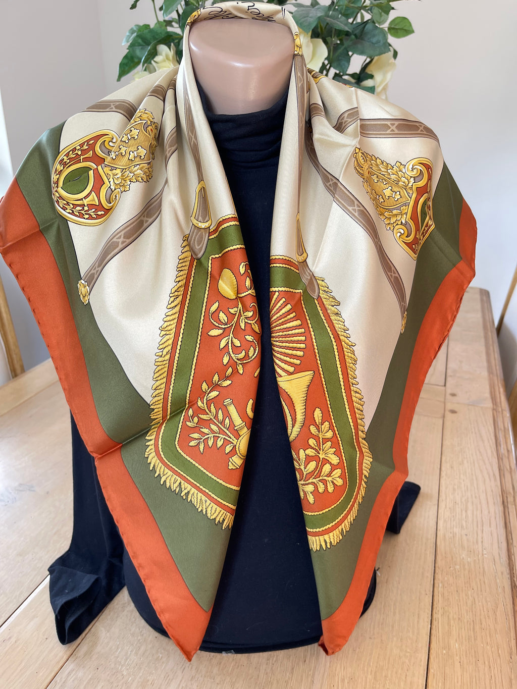 Daniel La Foret foulard scarf schal sjaal seide soie silk