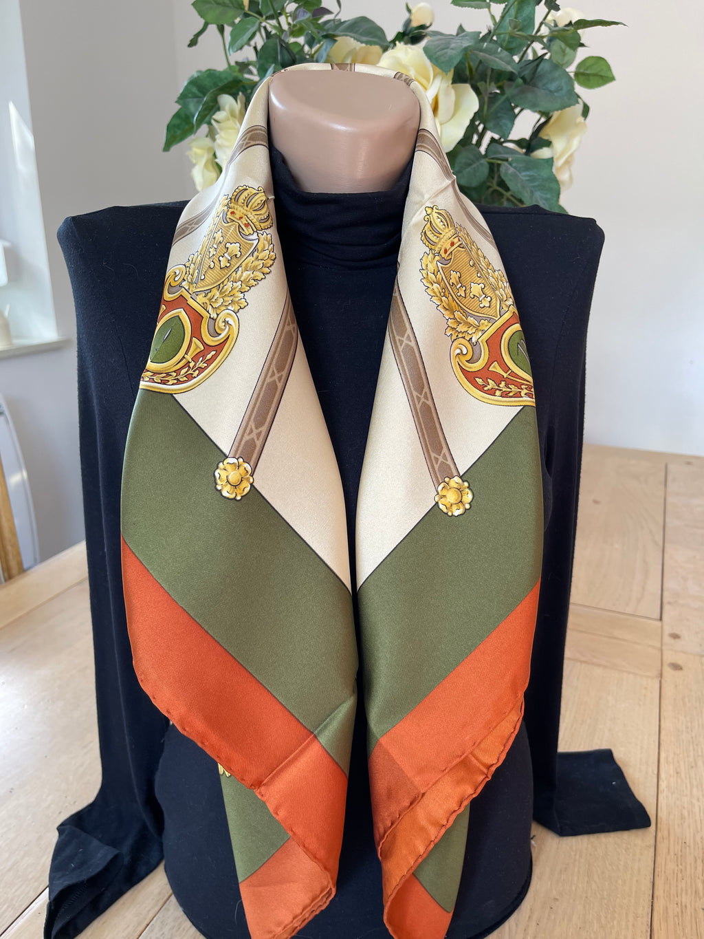 Daniel La Foret foulard scarf schal sjaal seide soie silk