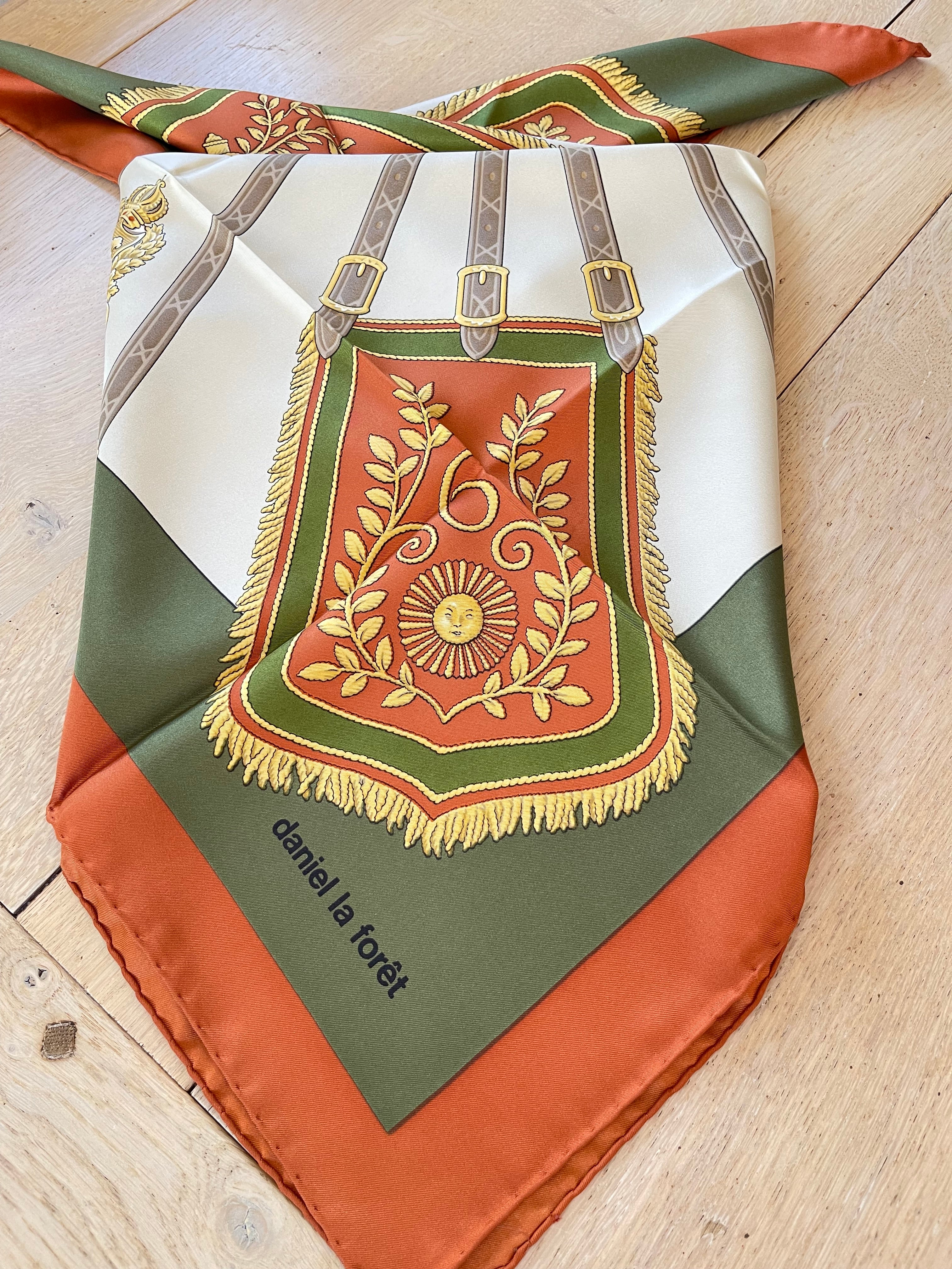 Daniel La Foret foulard scarf schal sjaal seide soie silk