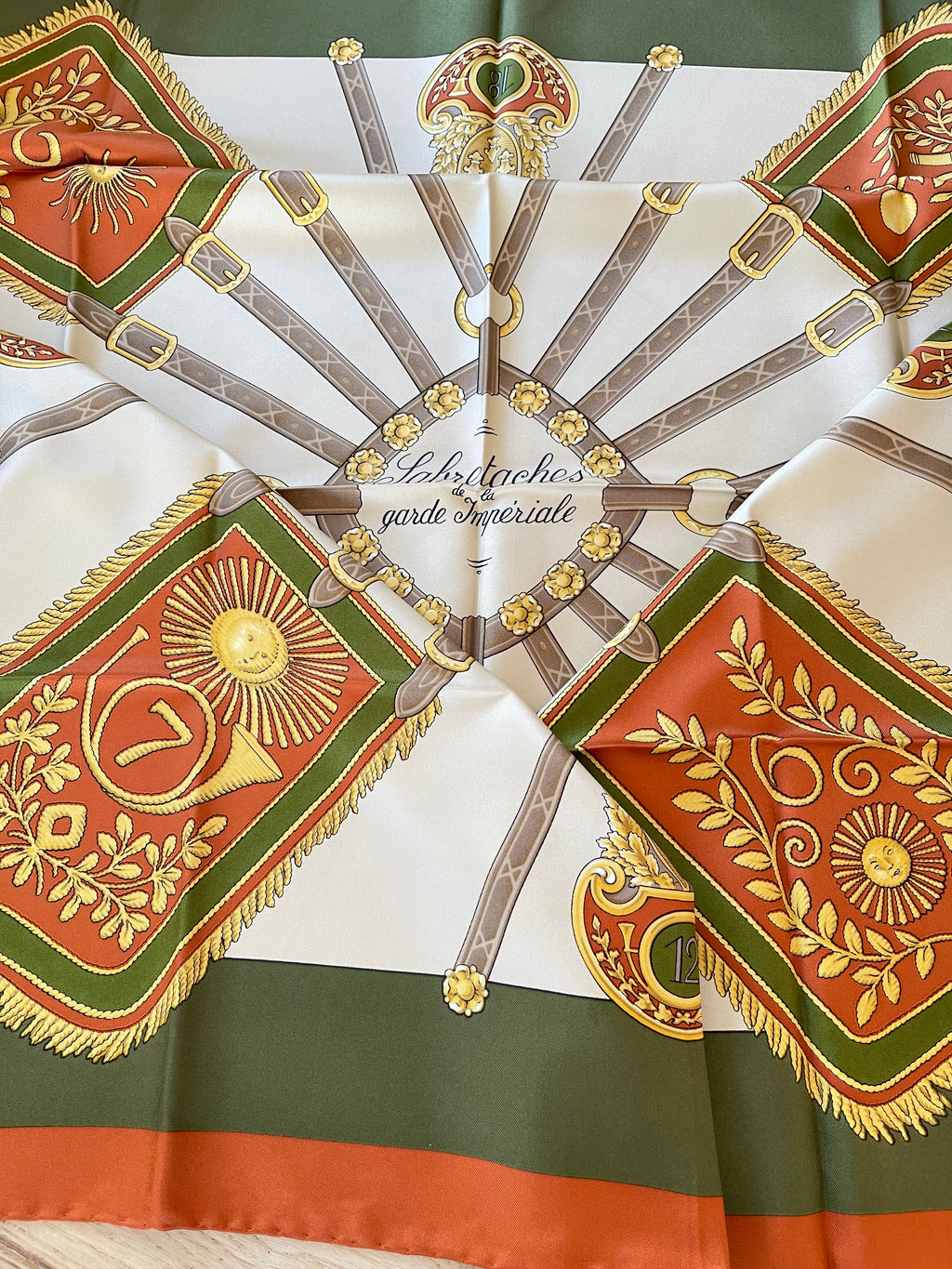 Daniel La Foret foulard scarf schal sjaal seide soie silk