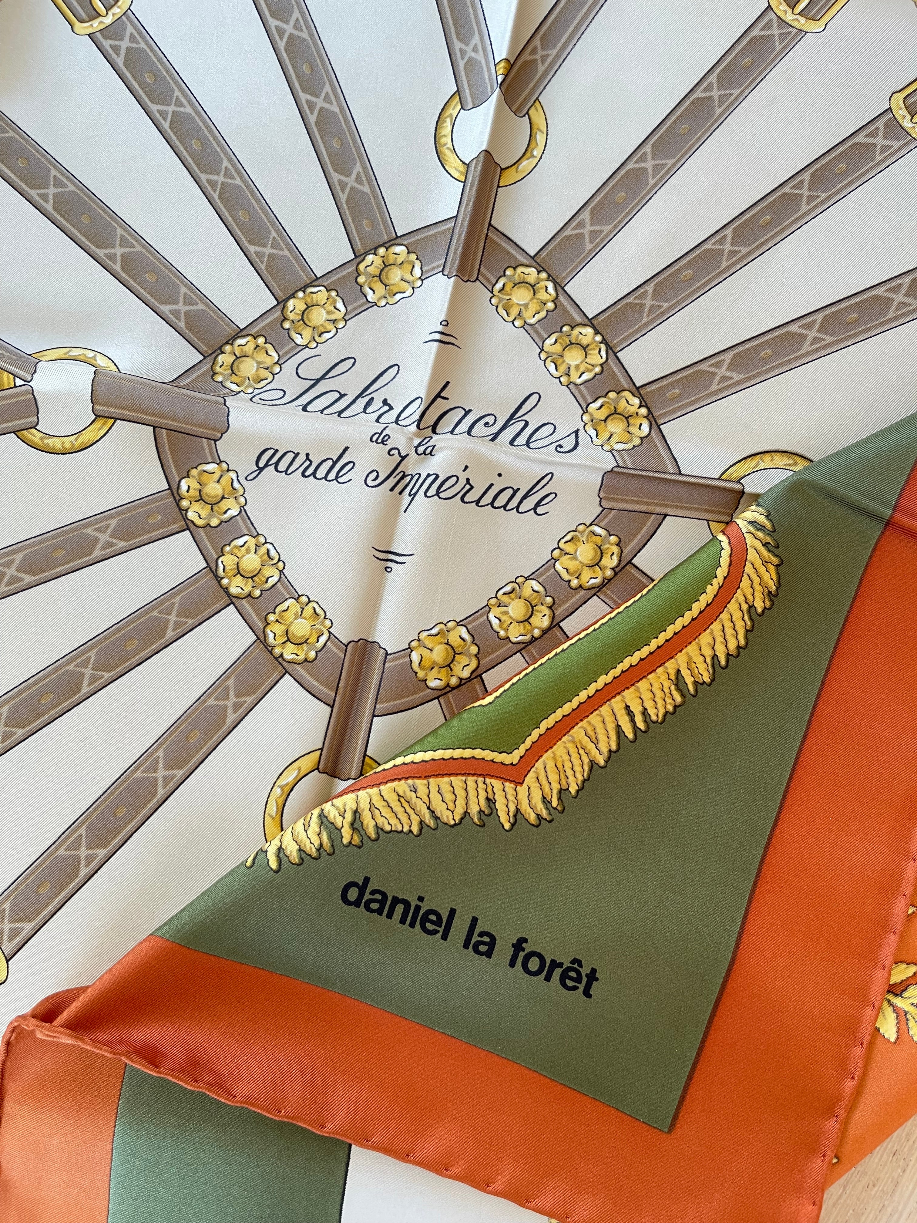 Daniel La Foret foulard scarf schal sjaal seide soie silk
