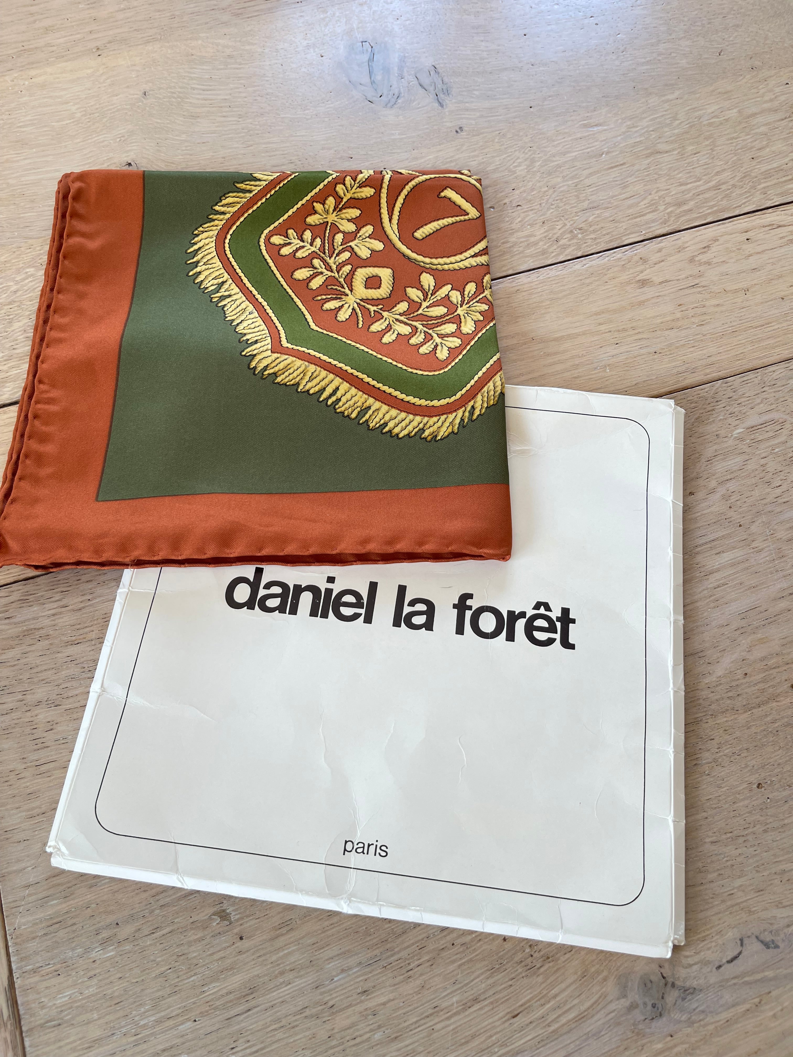 Daniel La Foret foulard scarf schal sjaal seide soie silk