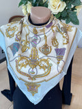 Lancel foulard carré schal sjaal seide soie silk