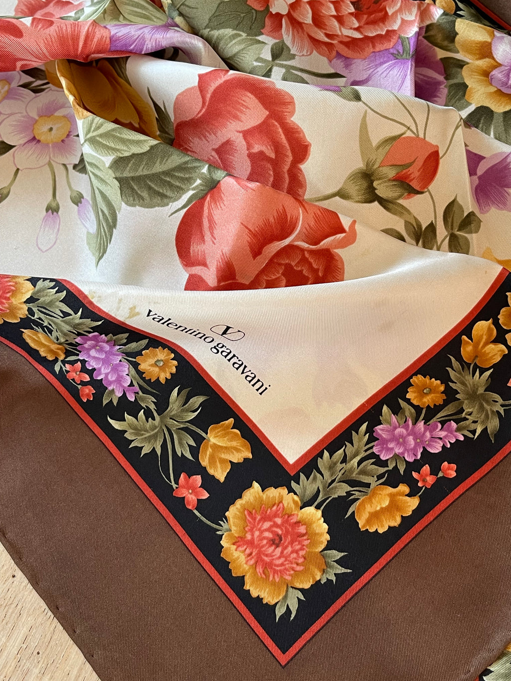 Valentino Garavani carré scarf schal sjaal seide silk soie